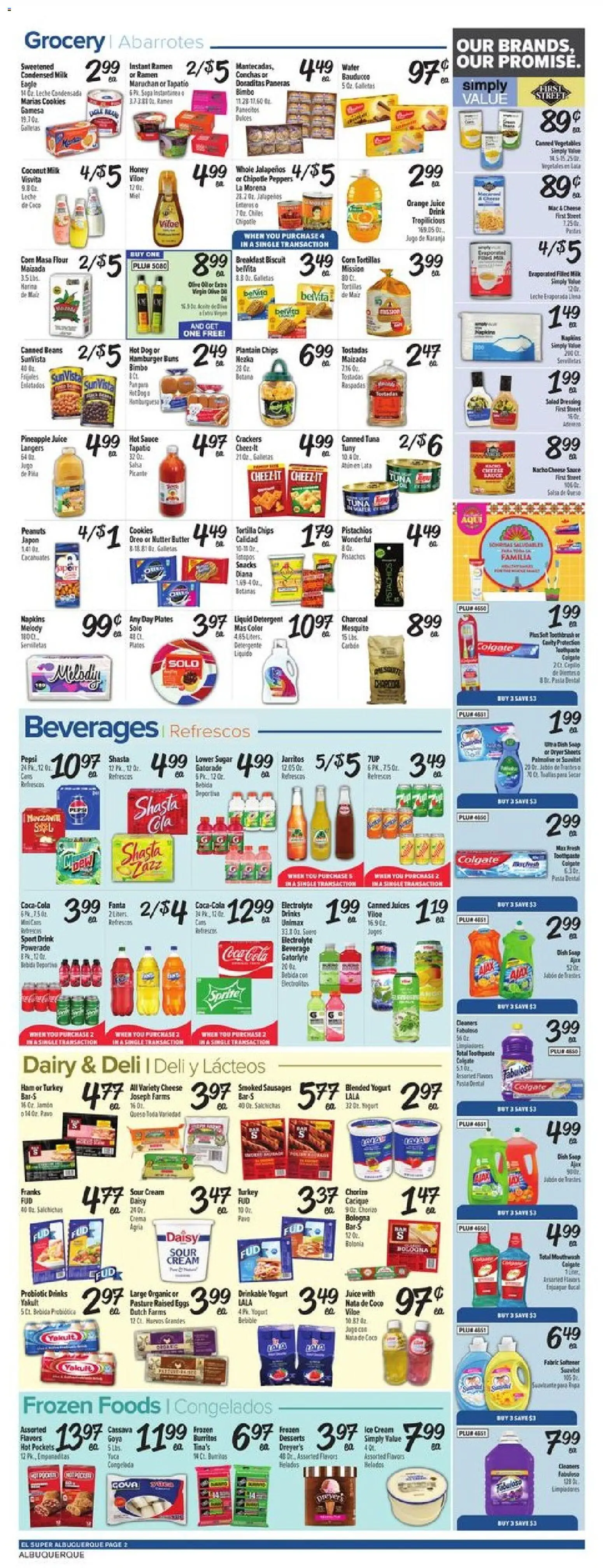 El Super Weekly Ad - NM - valid from 03.06.2026 | Page: 2 | Products: Pan, Sour cream, Salad, Sauce