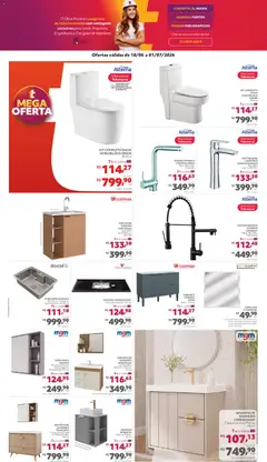 Telhanorte - Ofertas atuais - Pré-Visualização do folheto da loja Telhanorte, válido de 18/06/2026 | Página: 7 | Produtos: Lavatório, Espelho, Pia, Armário