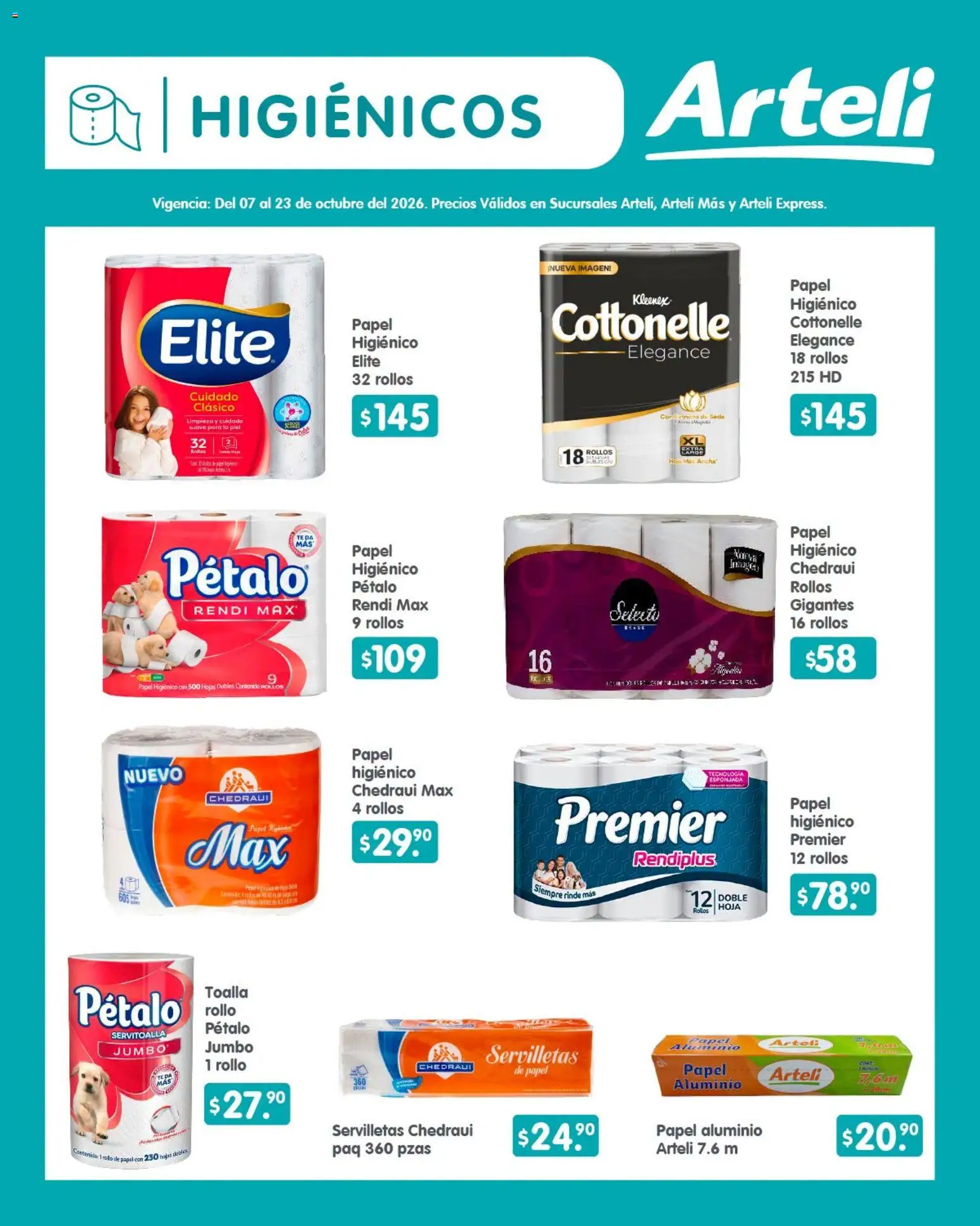 Nuevas ofertas de Arteli válidas en toda la República Mexicana desde el 07/10/2026. ¡Encuentra las mejores ofertas en Arteli folleto Quincenal! | Página: 14