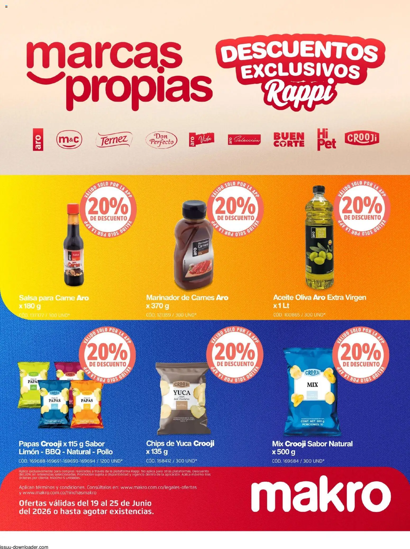 Makro revista - valida desde el 19/06/2026 | Página: 10 | Productos: Pollo, Limón, Yuca, Plátano