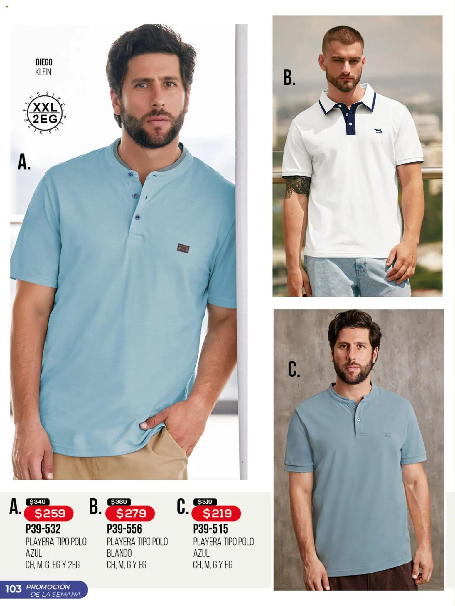 Nuevas ofertas de Cklass válidas en toda la República Mexicana desde el 30.03.2026. ¡Encuentra las mejores ofertas en Cklass catálogo Promo semanal! | Página: 104 | Productos: Playera