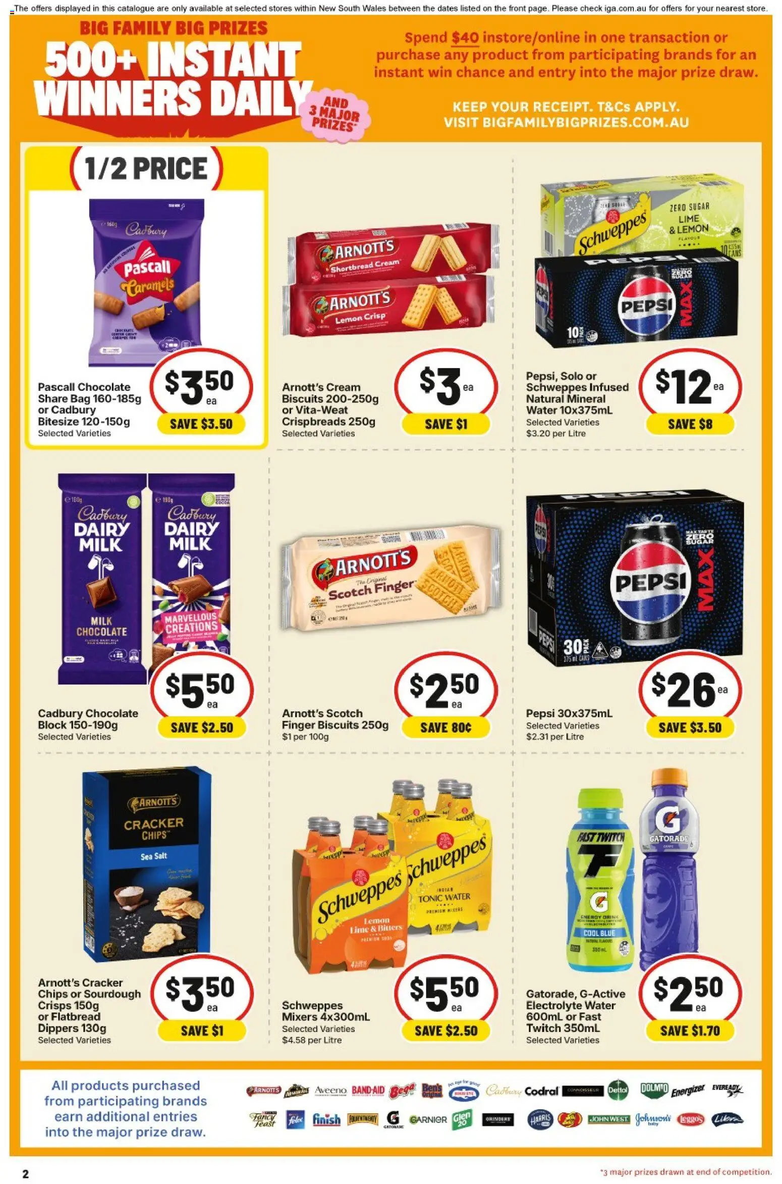 IGA catalogue - valid from 08/07/2026 | Page: 2 | Products: Pepsi, Chips, Water, Sugar