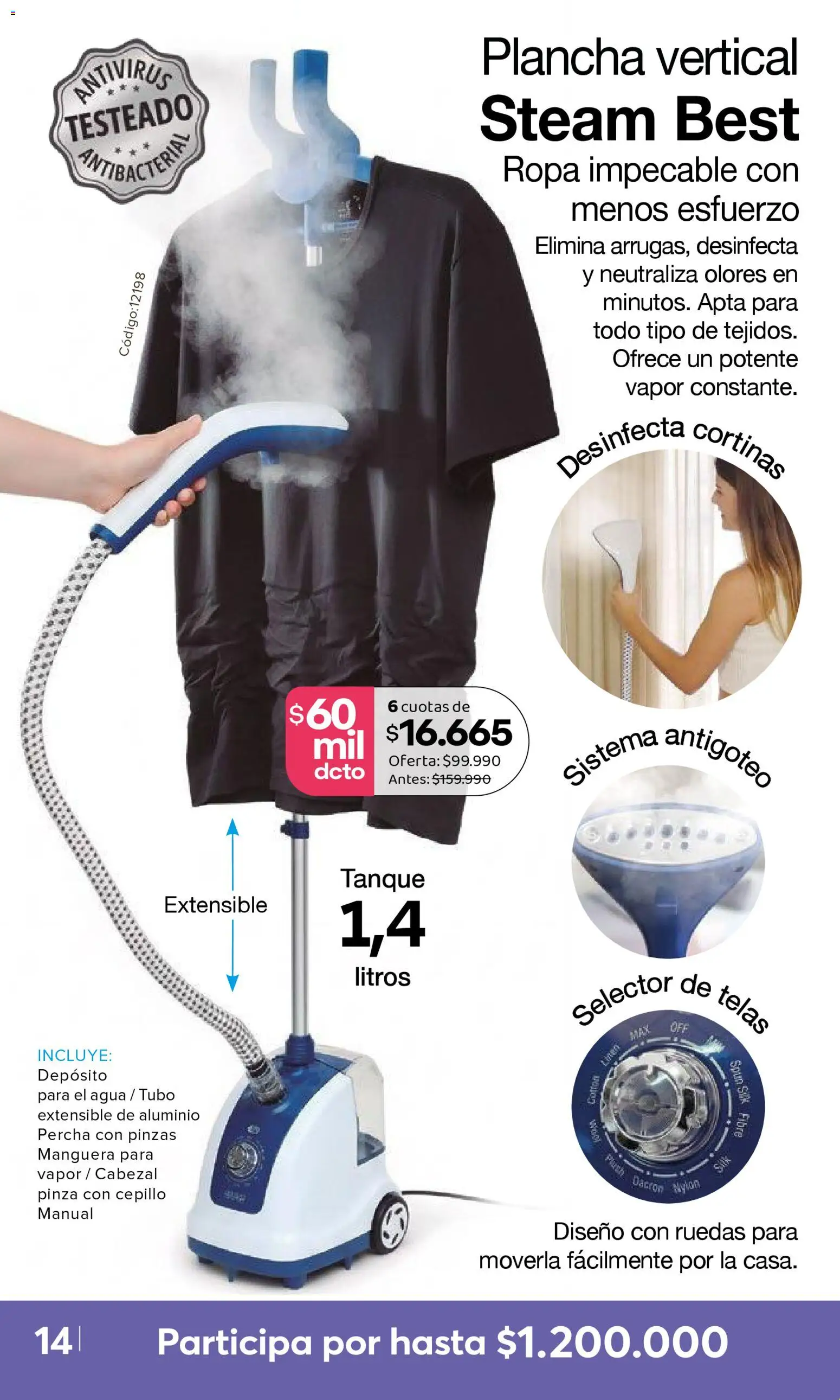 A3D ofertas  │ válido desde el 12.03.2026 | Página: 14 | Productos: Plancha, Cortinas, Pinza, Manguera