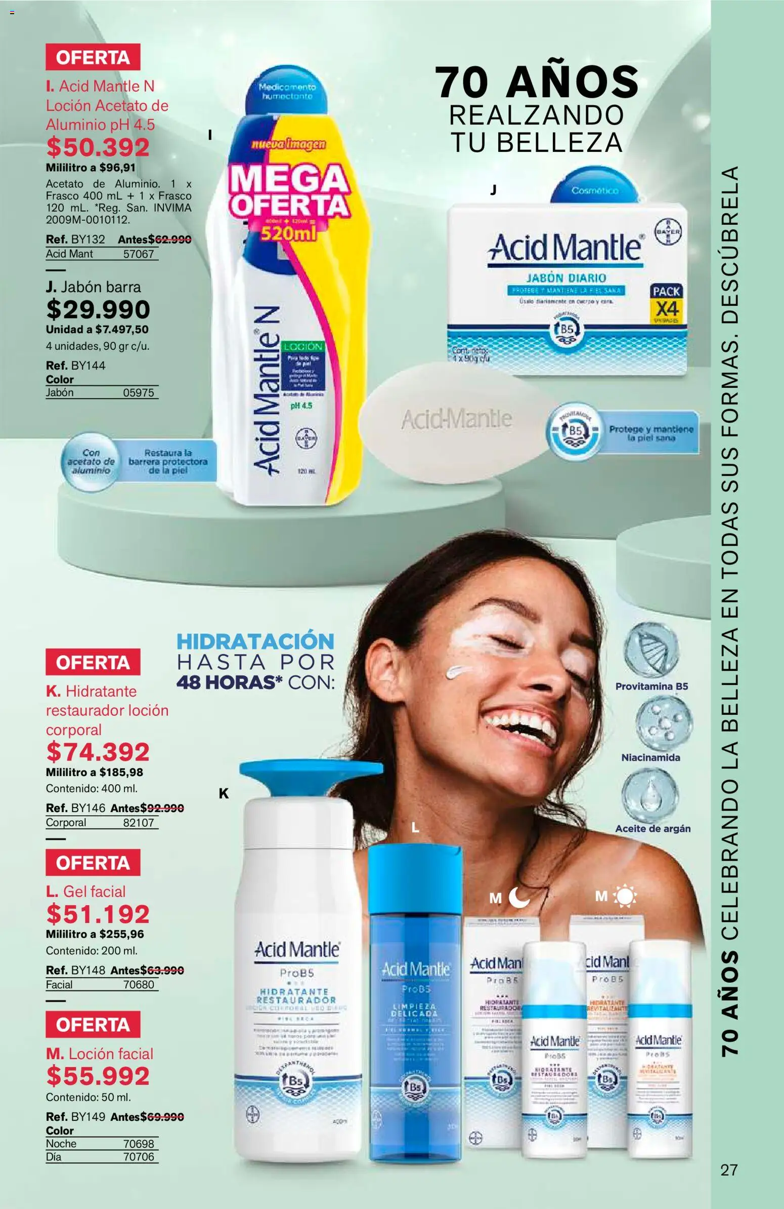 Leonisa revista - valida desde el 15/07/2026 | Página: 27 | Productos: Loción, Mani, Loción corporal, Aceite