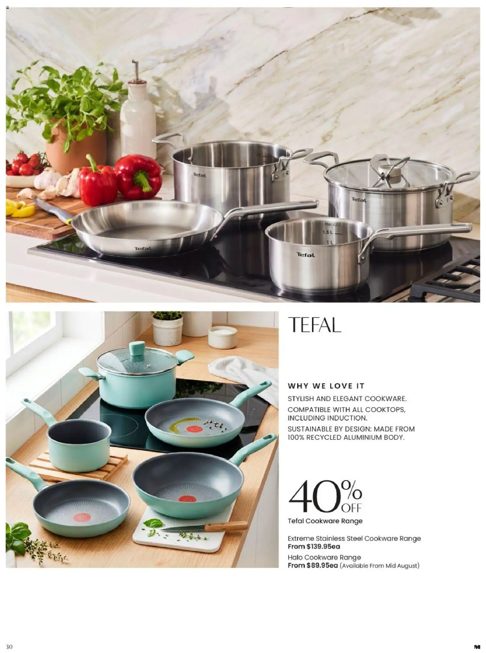 Myer catalogue - valid from 01/08/2026 | Page: 30 | Products: Cookware, Sustainable