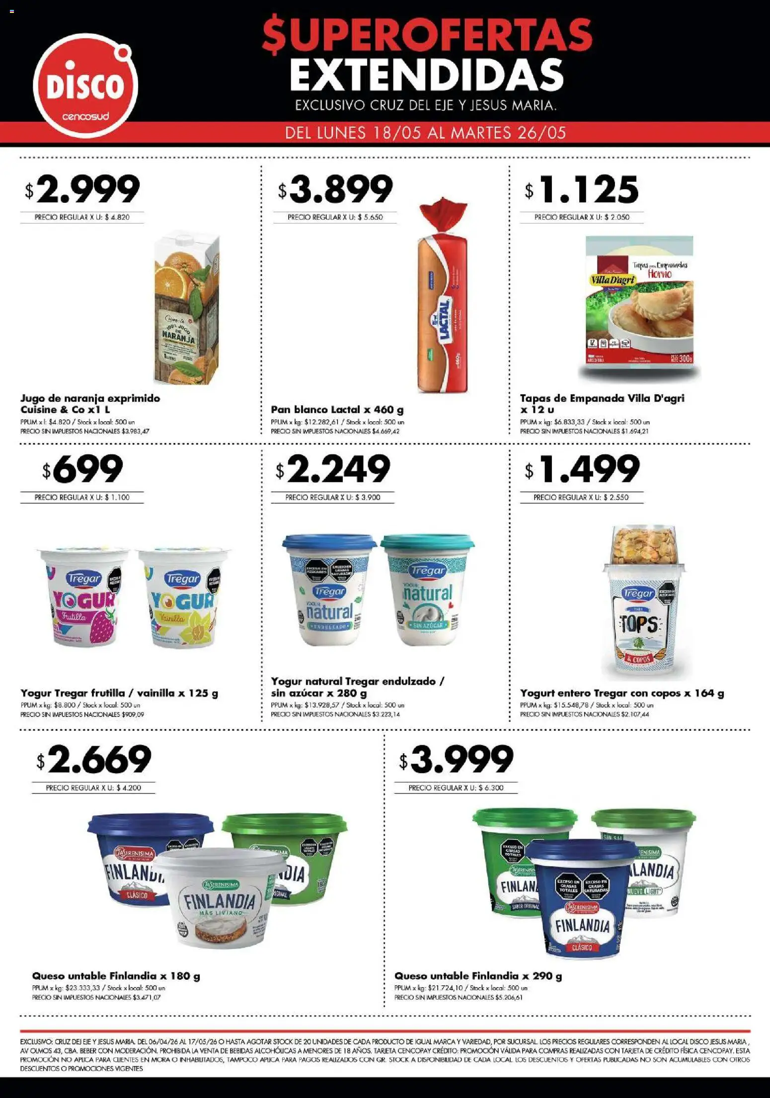 Disco ofertas │ válido desde el 18.05.2026 | Página: 6 | Productos: Frutilla, Queso, Yogur, Jugo