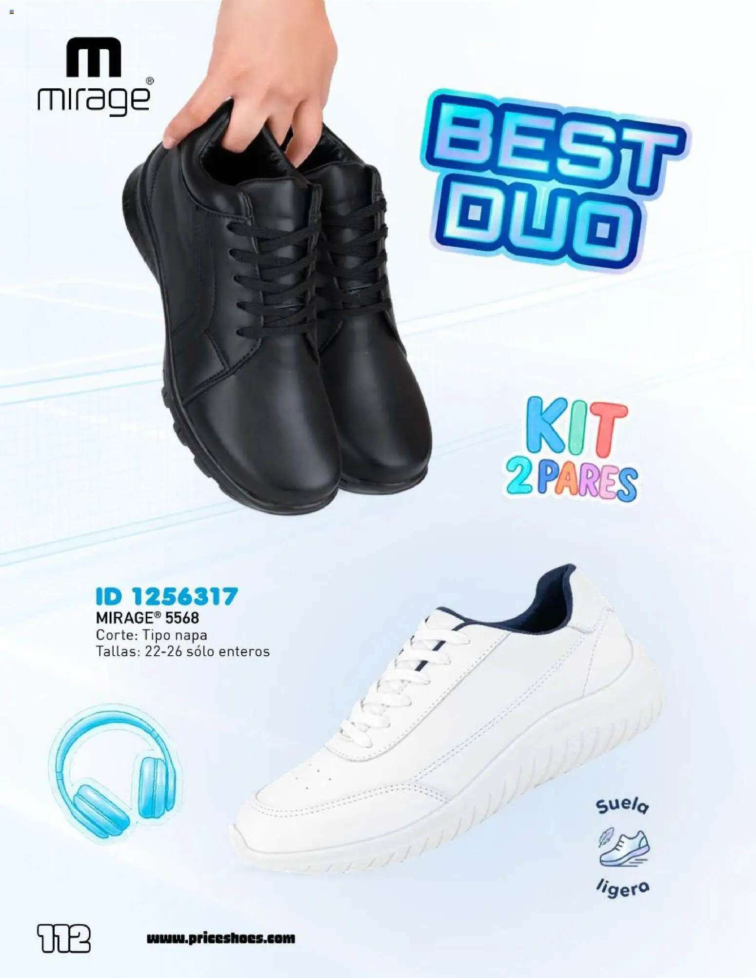Nuevas ofertas de Price Shoes válidas en toda la República Mexicana desde el 12.06.2026. ¡Encuentra las mejores ofertas en Price Shoes catálogo Escolar! | Página: 112