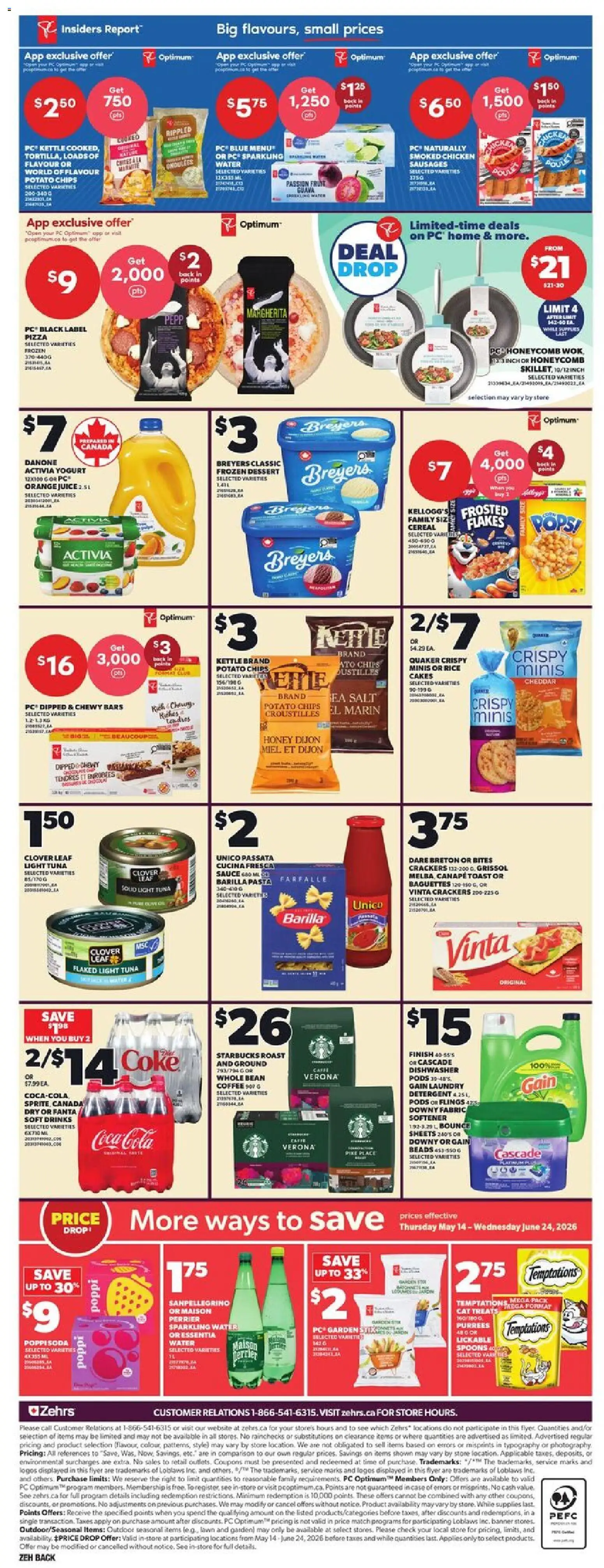 Zehrs flyer valid from 28.05.2026 | Page: 4 | Products: PC, Case, Yogurt, Chicken