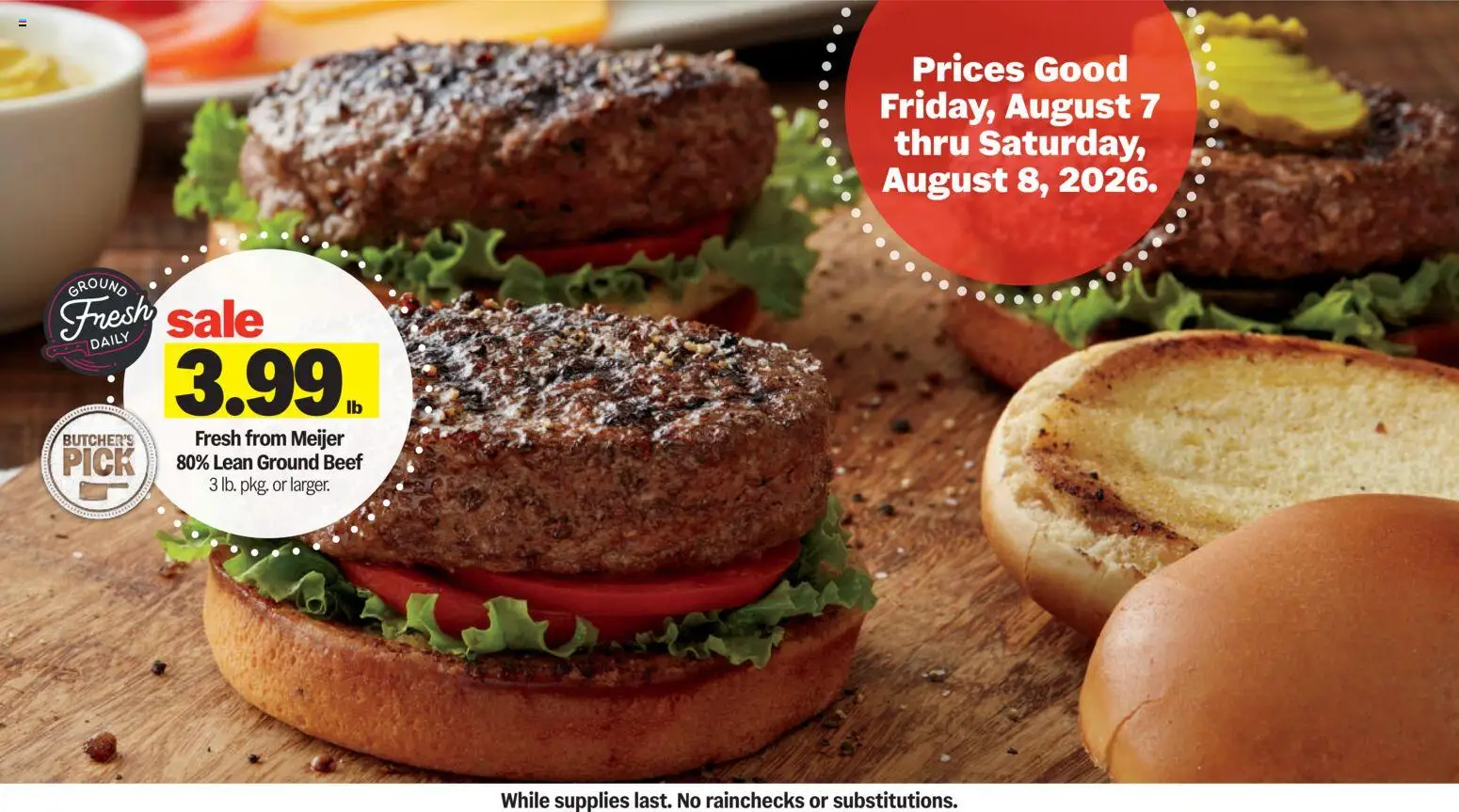 Meijer Weekly Ad - valid from 08/05/2026 | Page: 2 | Products: Peaches, Pork loin, Honey, Steak