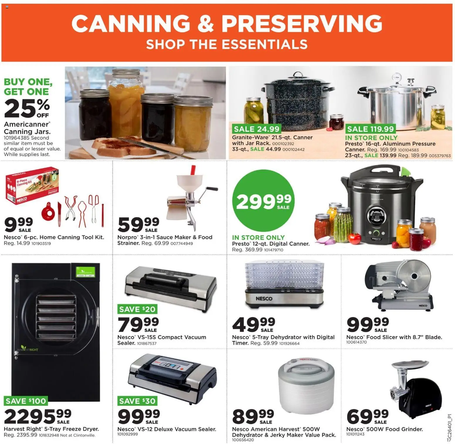 Mills Fleet Farm Weekly Ad - valid from 09/28/2026 | Page: 22 | Products: Vacuum, Jerky, Sauce, Slicer