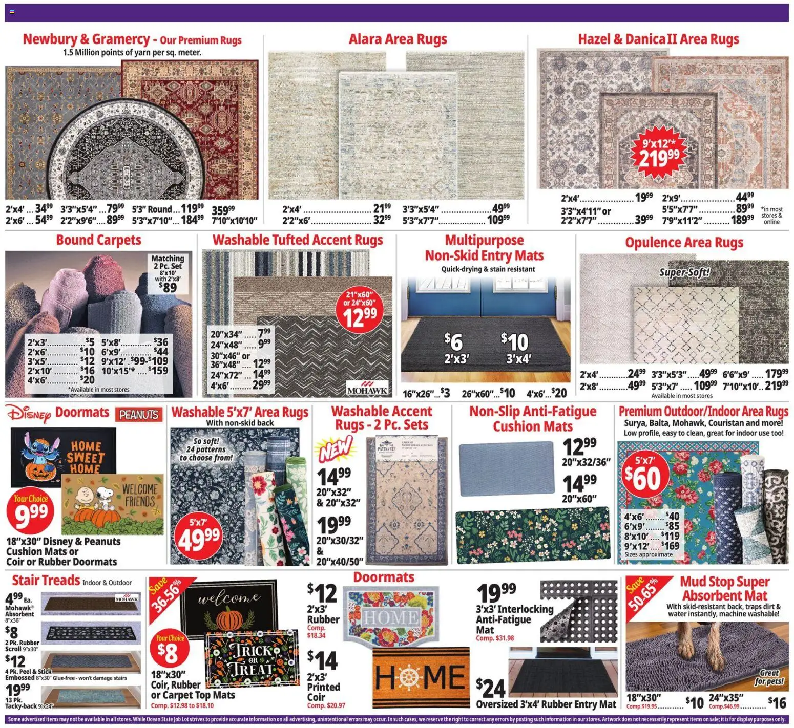 Ocean State Job Lot Weekly Ad - MA - valid from 09/17/2026 | Page: 3 | Products: Yarn, Carpet, Water, Peanuts