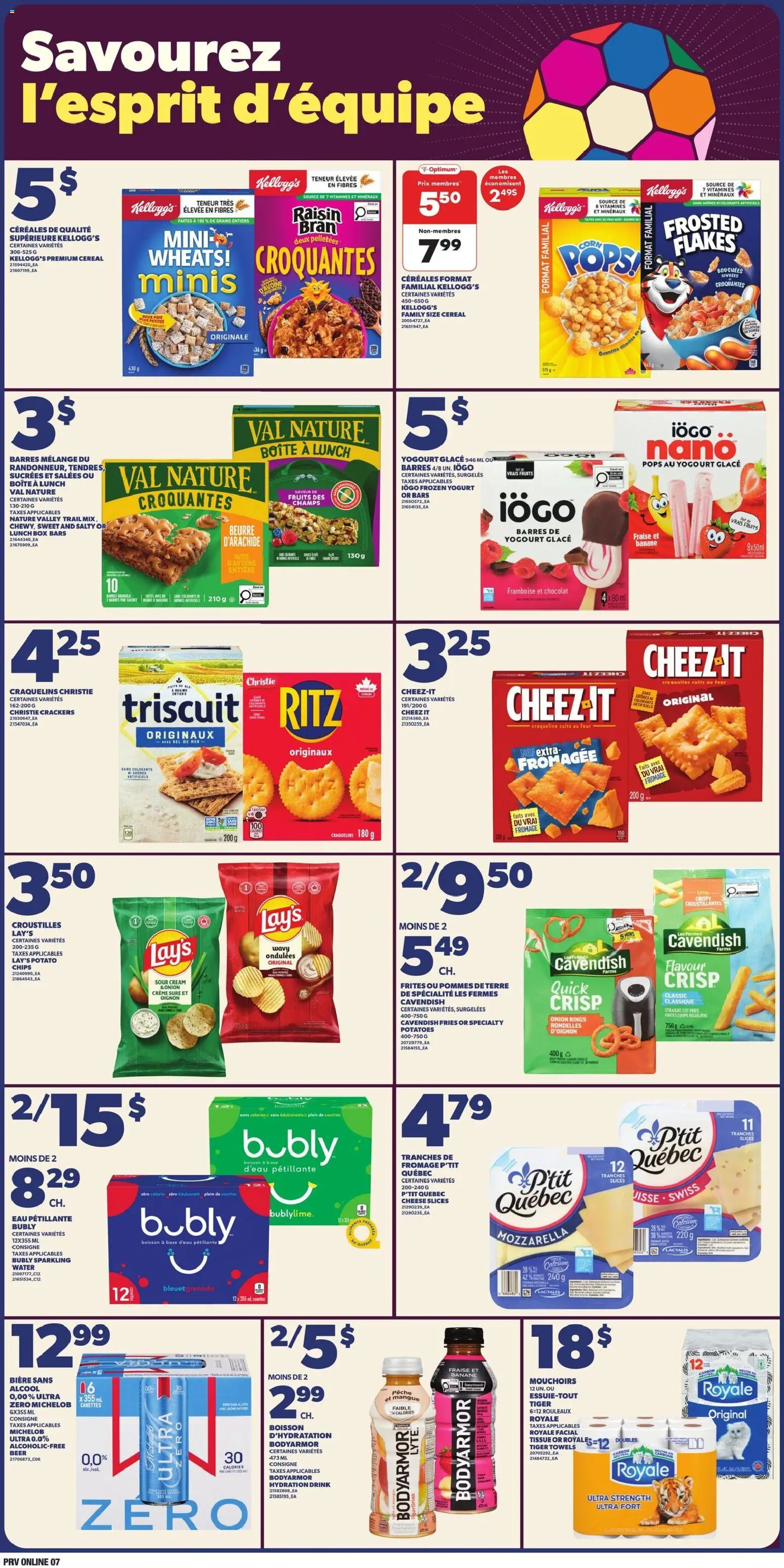 Provigo flyer valid from 18.06.2026 | Page: 8 | Products: Sour cream, Chips, Box, Cheese