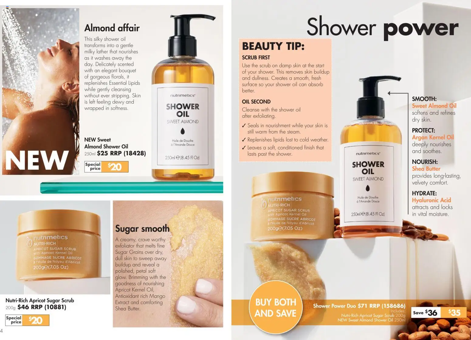 Nutrimetics catalogue - valid from 26/06/2026 | Page: 3 | Products: Scrub, Sugar, Mango, Exfoliator