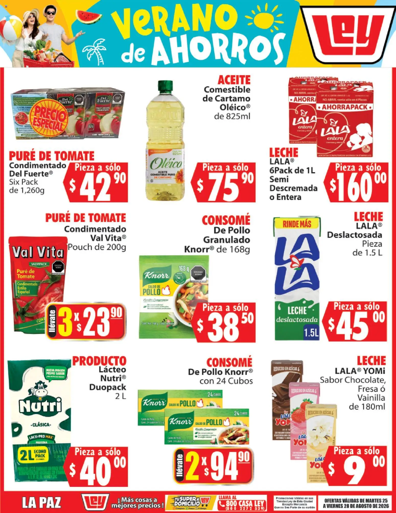 Nuevas ofertas de Casa Ley válidas en toda la República Mexicana desde el 25/08/2026. ¡Encuentra las mejores ofertas en Casa Ley folleto Verano de ahorros! | Página: 1