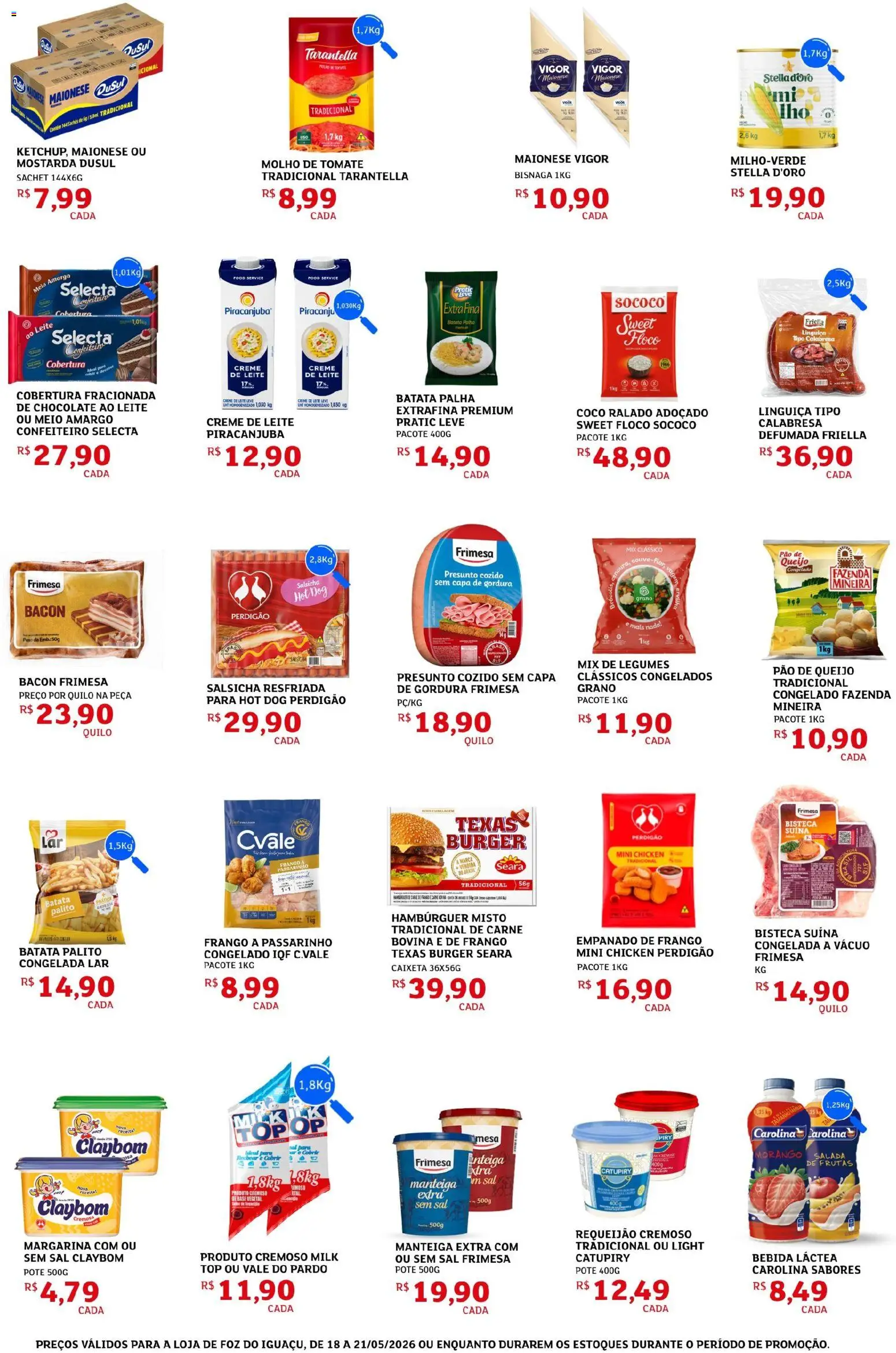 Assaí Atacadista Folheto - válido de 18.05.2026 | Página: 2 | Produtos: Pão, Carne, Batata, Pão de queijo