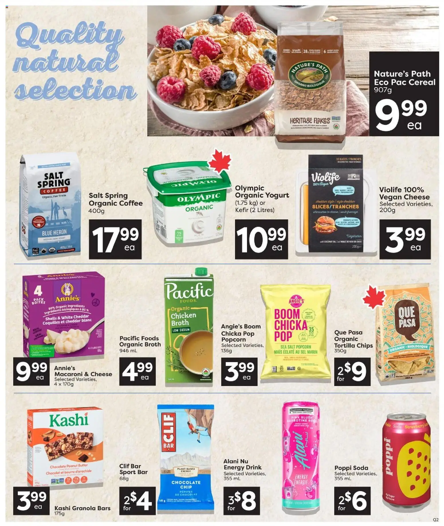 Quality Foods flyer valid from Jul 9, 2026 | Page: 9 | Products: Flakes, Butter, Chocolate, Chicken