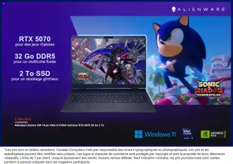 Preview of Canada Computers weekly flyer from shop Canada Computers valid from Sep 4, 2026