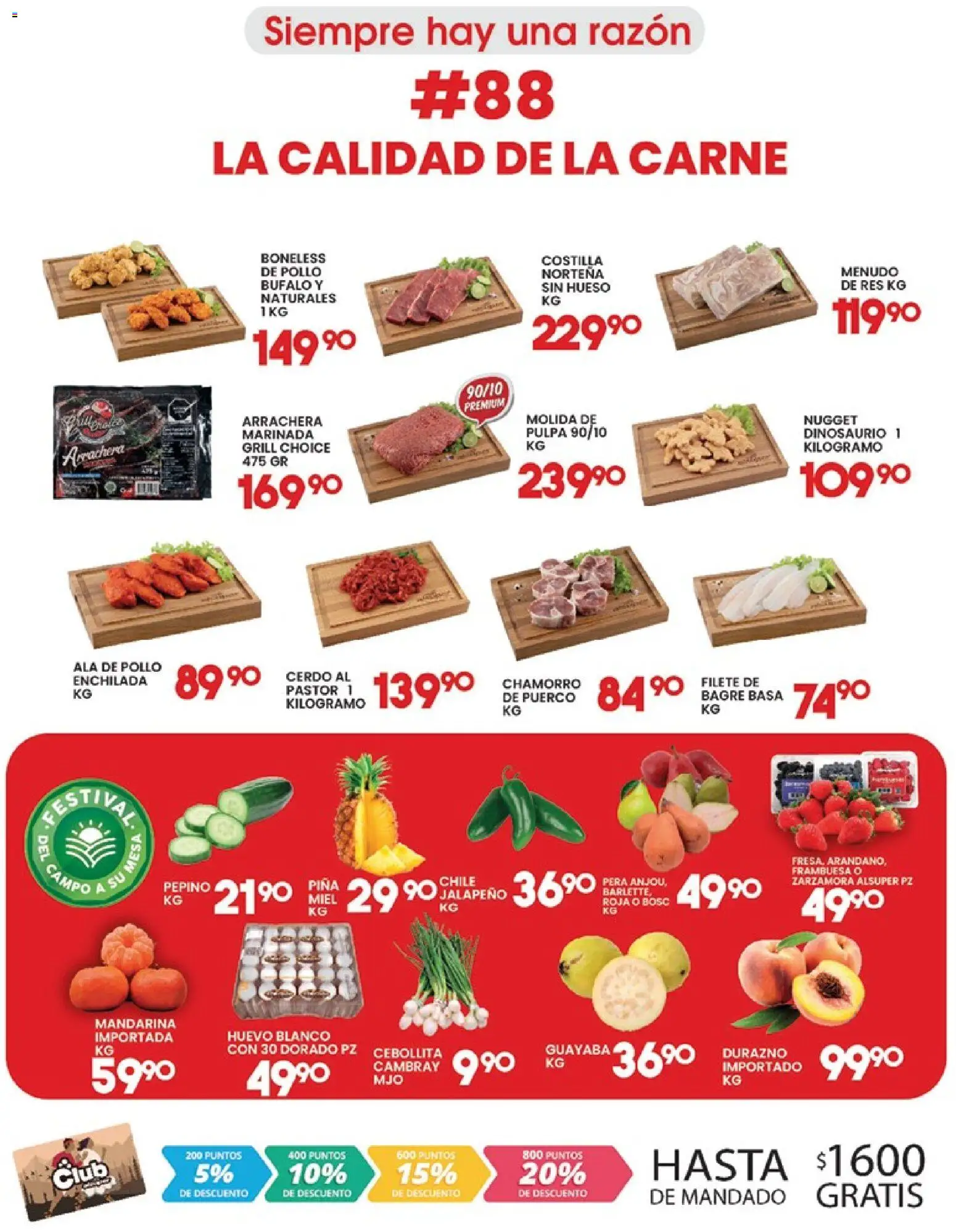 Nuevas ofertas de Alsuper válidas en toda la República Mexicana desde el 18/09/2026. ¡Encuentra las mejores ofertas en Alsuper katalog! | Página: 2 | Productos: Chile, Durazno, Cerdo, Piña
