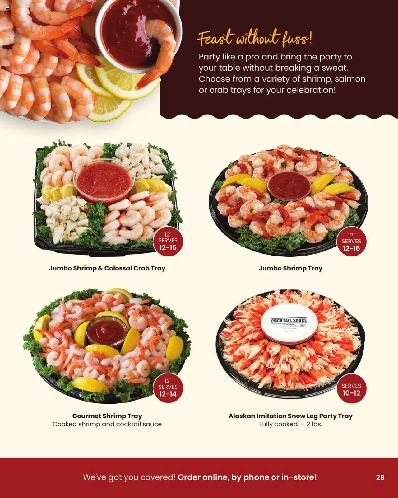 Acme Entertaining Guide - valid from 10/03/2025 | Page: 29 | Products: Table, Shrimp, Phone, Salmon