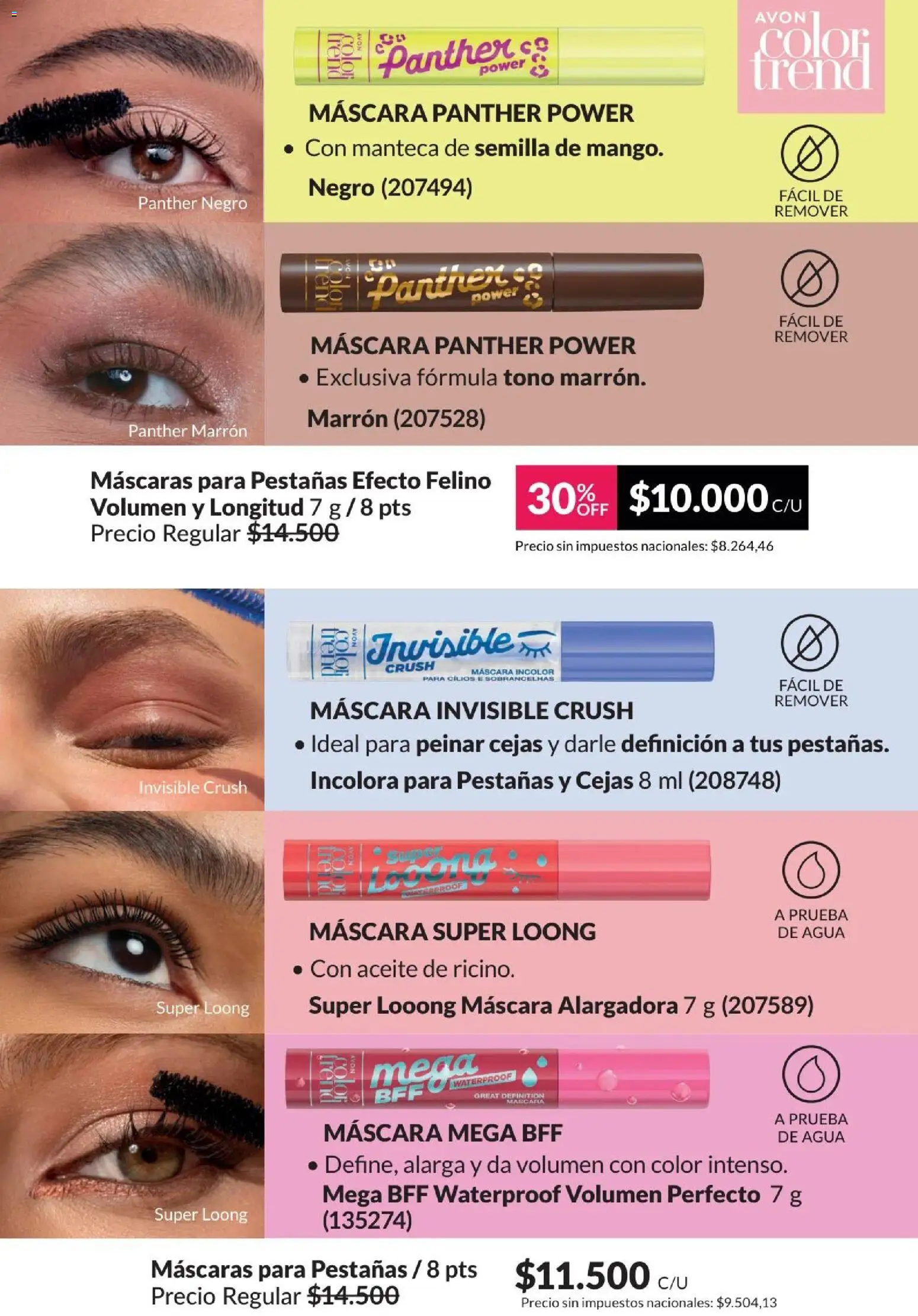 Catálogo AVON Campaña 4/2026 │ válido desde el 01/04/2026 | Página: 55 | Productos: Aceite, Máscara, Agua, Manteca