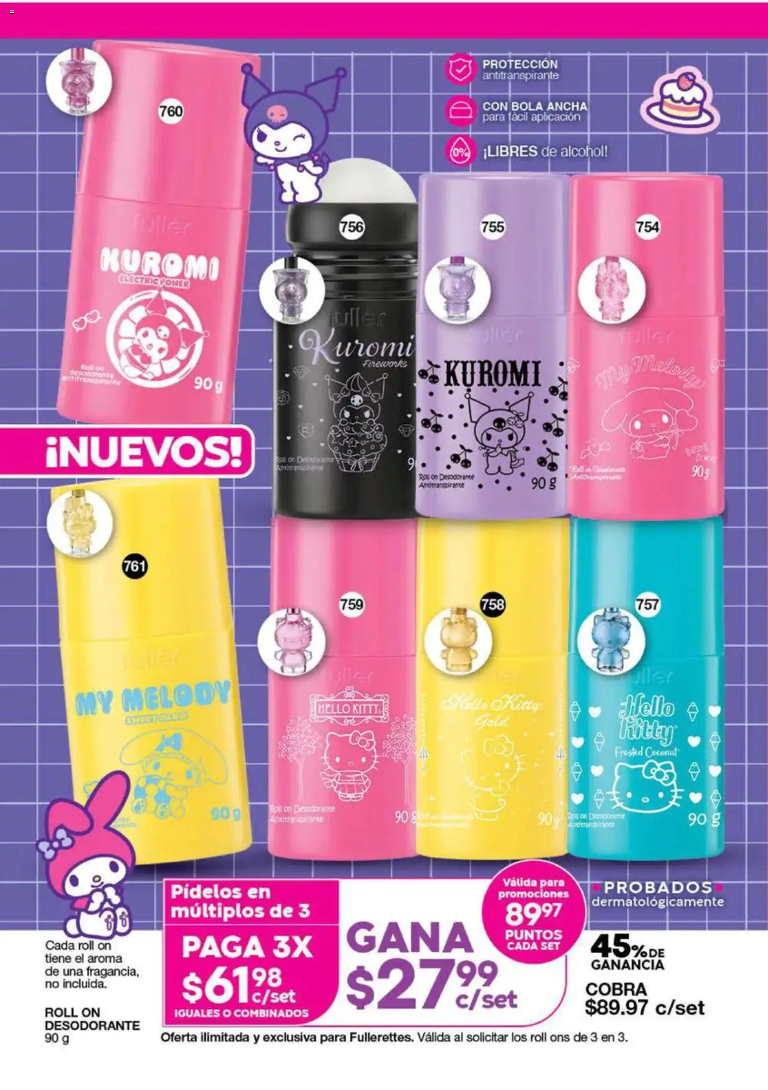 Nuevas ofertas de Fuller válidas en toda la República Mexicana desde el 02/09/2026. ¡Encuentra las mejores ofertas en Fuller Gana Más 11 2026! | Página: 12 | Productos: Desodorante, Antitranspirante, Ron, Alcohol