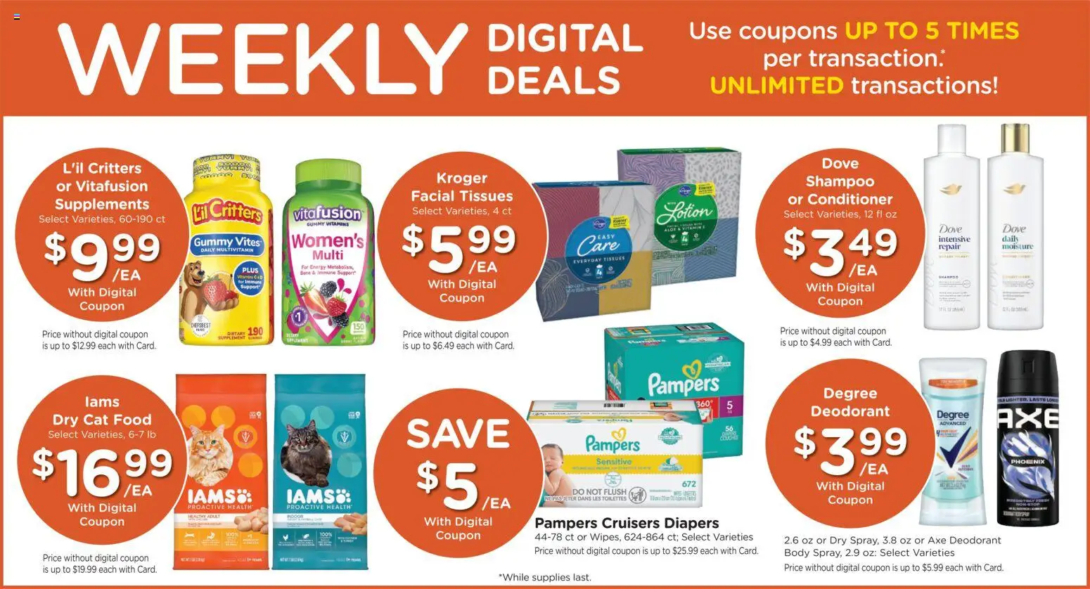 King Soopers Weekly Ad - valid from 07/15/2026 | Page: 4 | Products: Vitamin, Shampoo, Conditioner, Deodorant