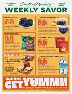 Preview of Central Market weekly ads valid from 08/19/2026 | Page: 1