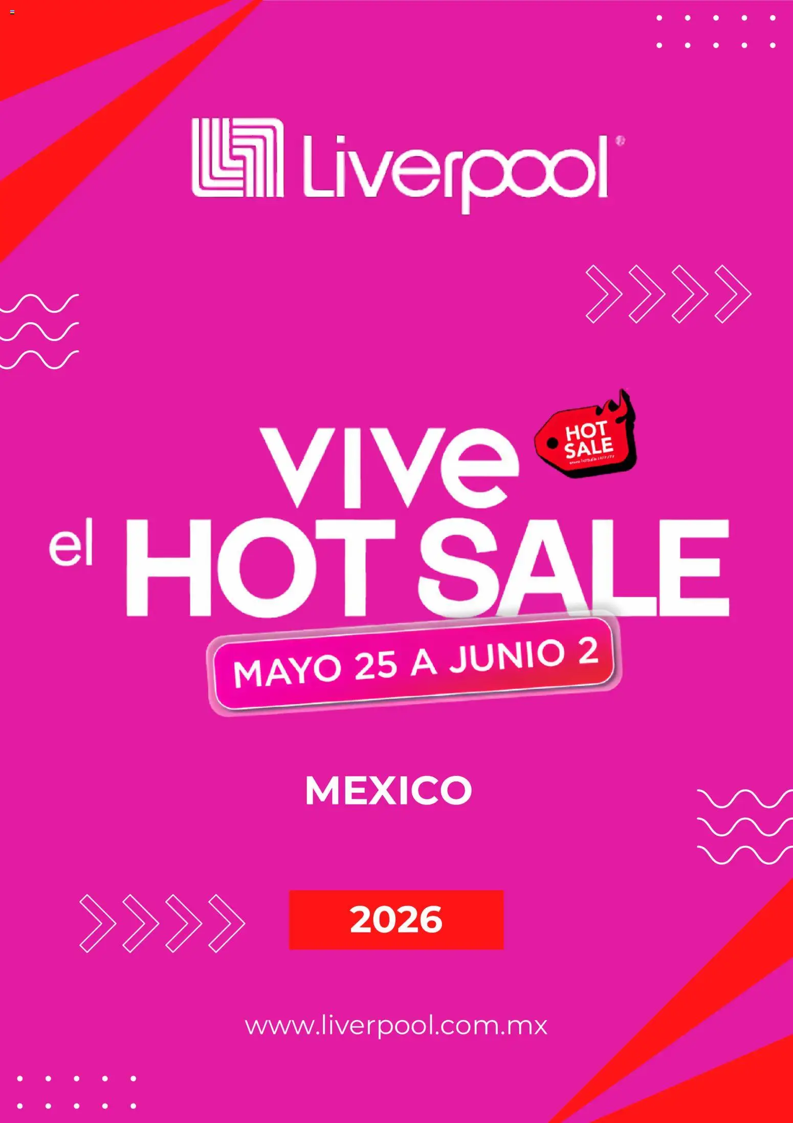 Nuevas ofertas de Liverpool válidas en toda la República Mexicana desde el 05.05.2026. ¡Encuentra las mejores ofertas en Liverpool Hot Sale aviso! | Página: 1