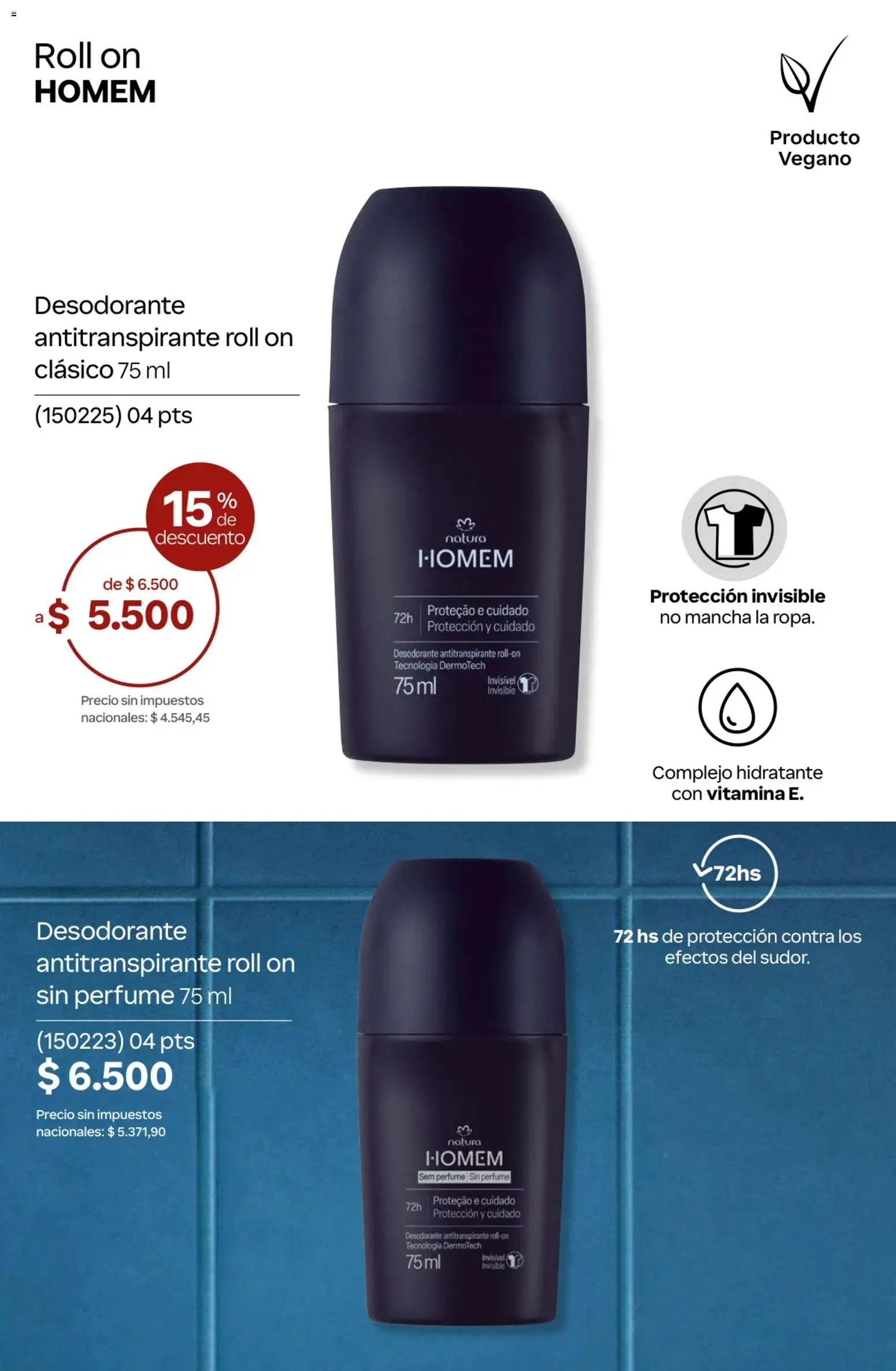 Catálogo Natura Ciclo 10 │ válido desde el 30/06/2026 | Página: 230 | Productos: Perfume, Desodorante, Antitranspirante
