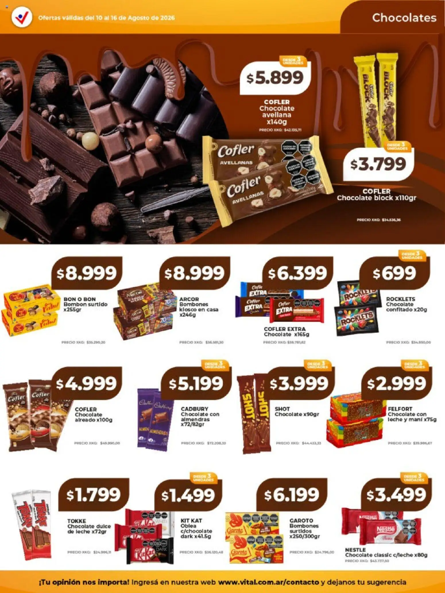 Vital - Ofertas │ válido desde el 10/08/2026 | Página: 23 | Productos: Dulce, Mani, Leche, Chocolate