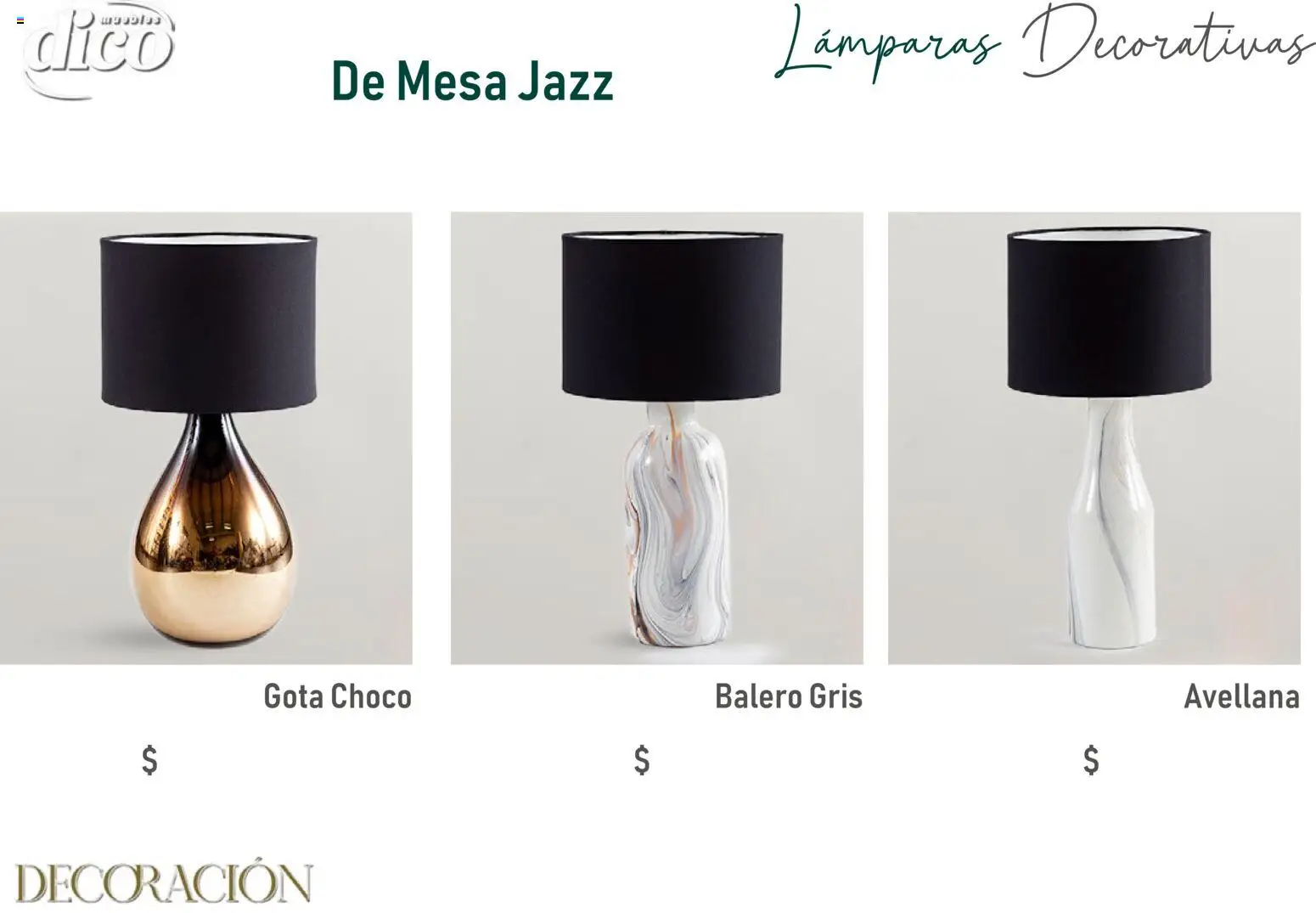 Nuevas ofertas de Muebles Dico válidas en toda la República Mexicana desde el 09/12/2025. ¡Encuentra las mejores ofertas en Muebles Dico catálogo Decoración! | Página: 47 | Productos: Decoración, Mesa