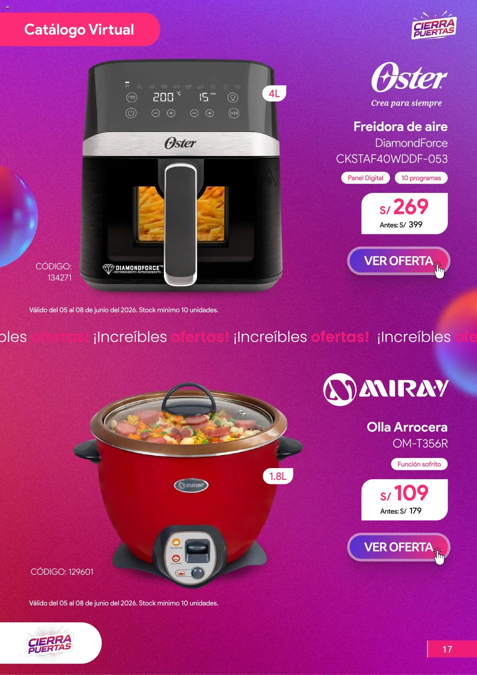 Catálogo Hiraoka válido desde 04.06.2026 | Página: 18 | Productos: Freidora