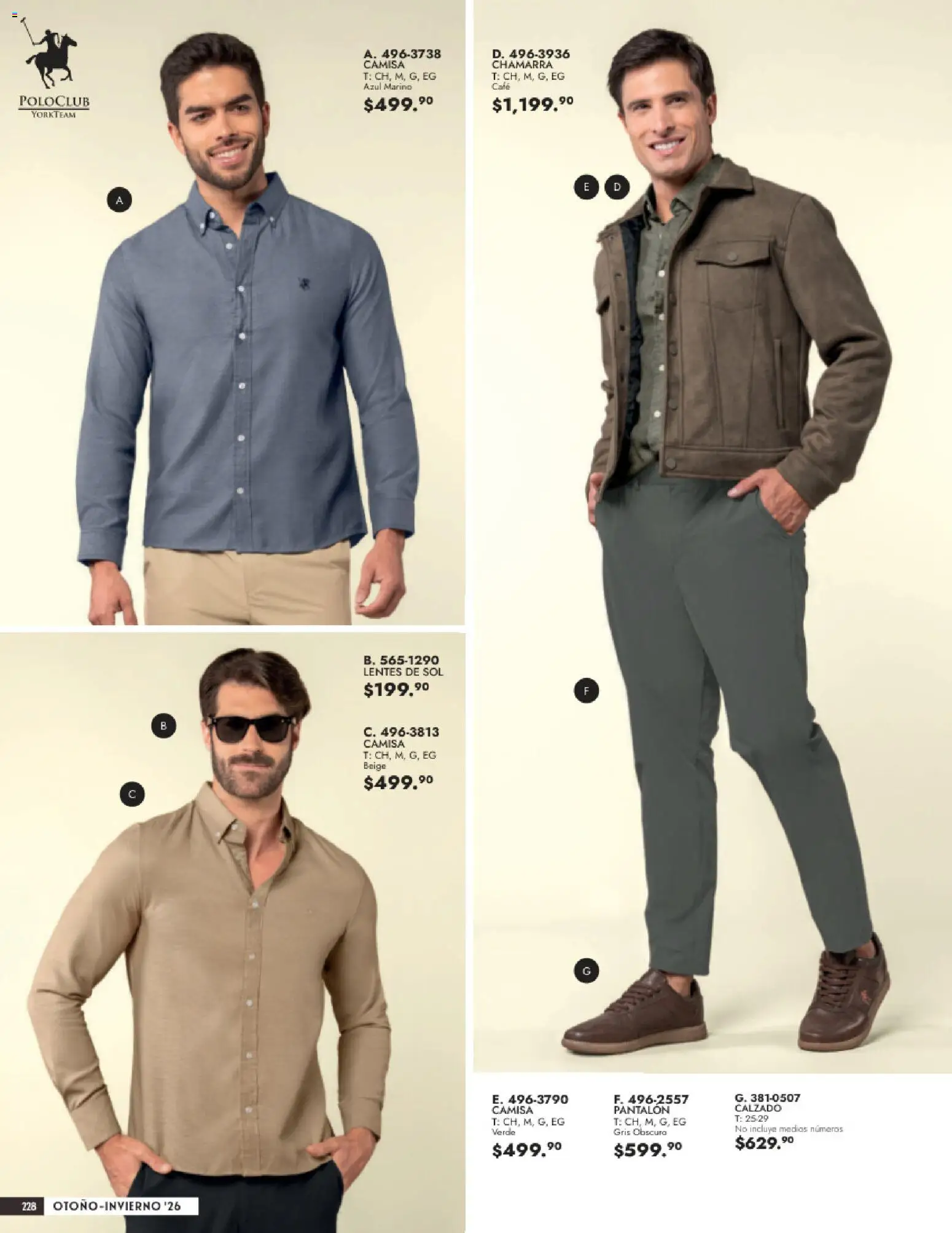 Nuevas ofertas de Andrea válidas en toda la República Mexicana desde el 23/08/2026. ¡Encuentra las mejores ofertas en Andrea catálogo Vestir Caballero! | Página: 70 | Productos: Lentes, Chamarra, Café, Lentes de sol