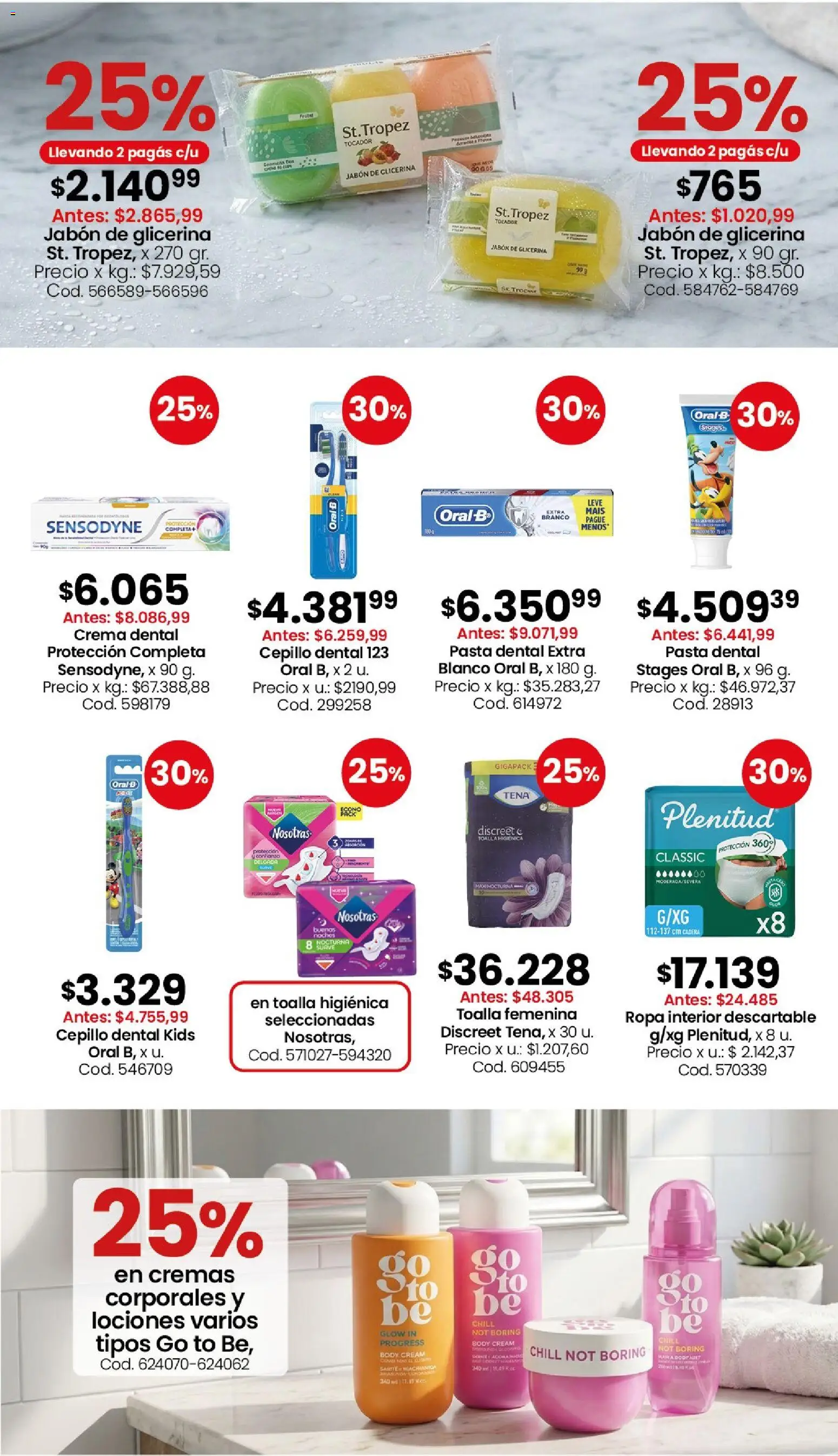 Coto - Perfumería y limpieza │ válido desde el 07/09/2026 | Página: 5 | Productos: Toalla, Pasta dental, Ropa, Ropa interior