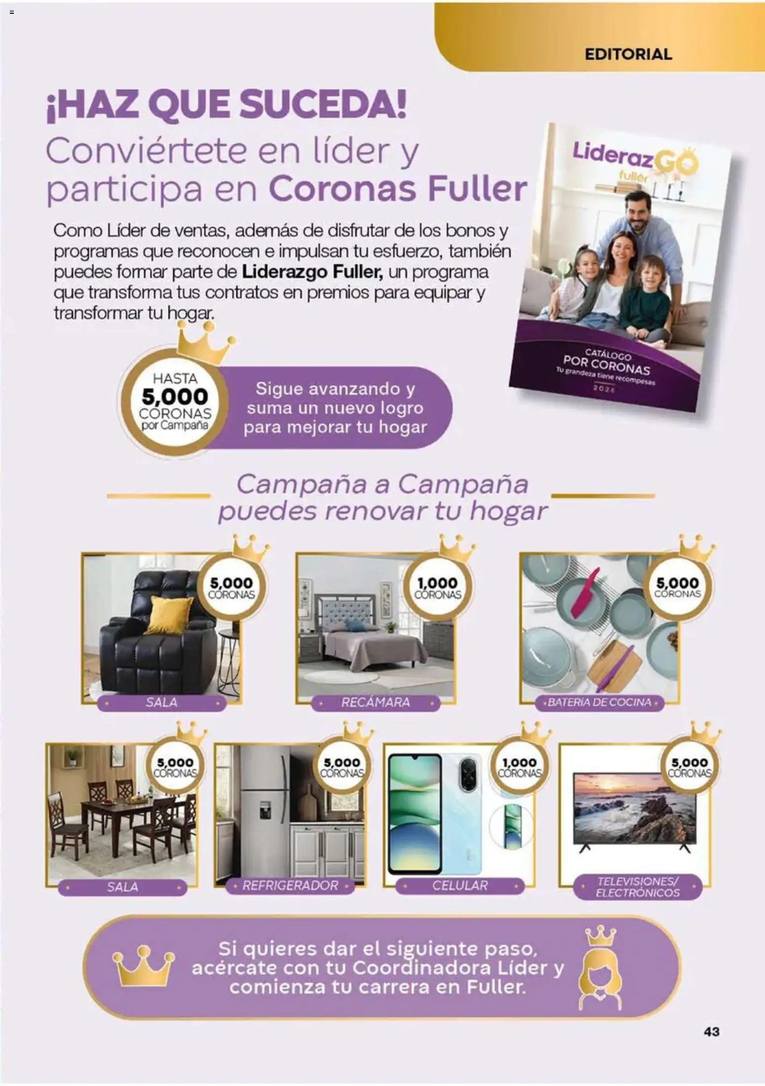 Nuevas ofertas de Fuller válidas en toda la República Mexicana desde el 02/09/2026. ¡Encuentra las mejores ofertas en Fuller Gana Más 11 2026! | Página: 41 | Productos: Refrigerador, Cocina, Batería, Campana