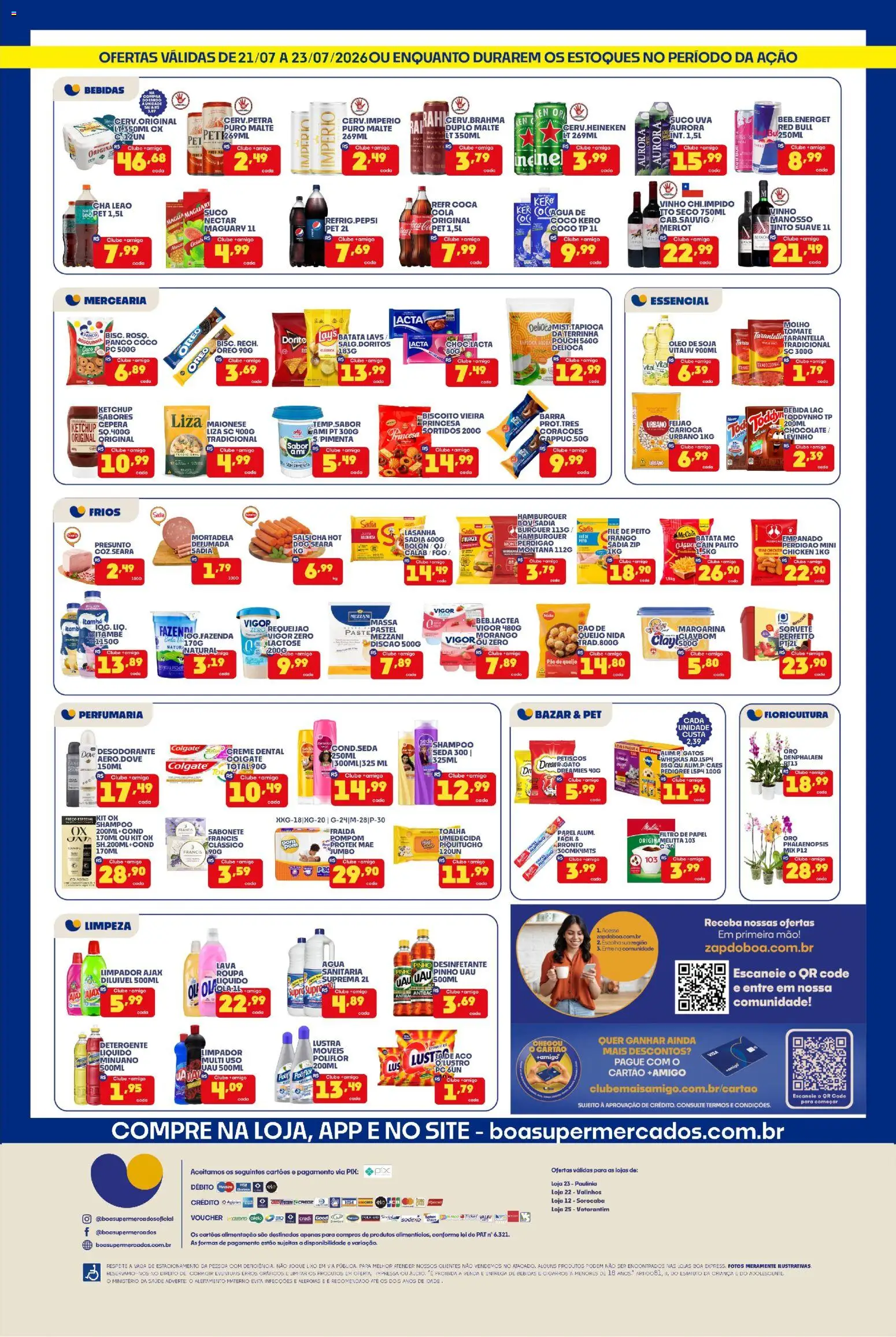 Boa Supermercados Folheto - válido de 21/07/2026 | Página: 2 | Produtos: Suco, Chá, Lasanha, Sorvete