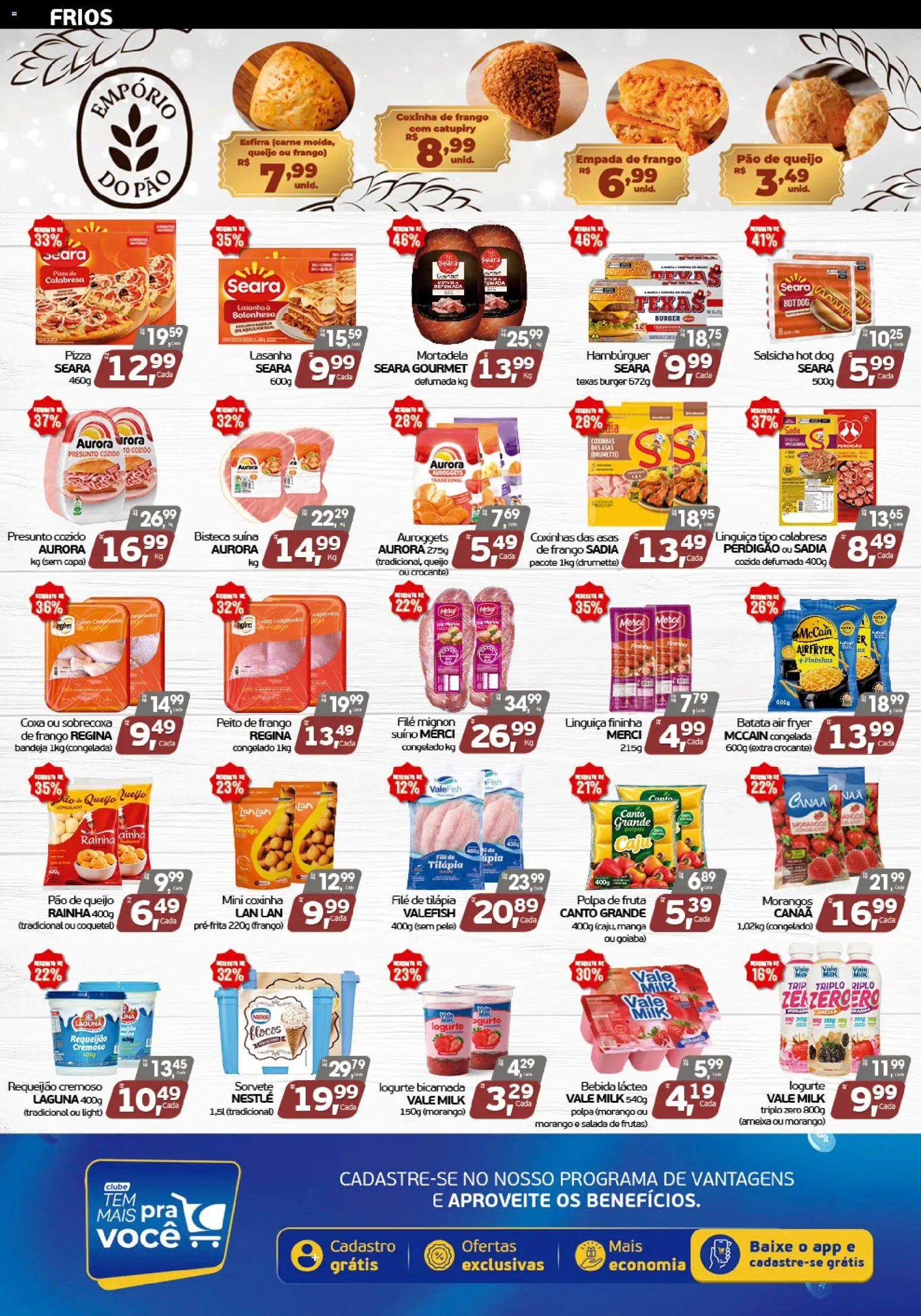 Cometa Supermercados Folheto - válido de 10/09/2026 | Página: 3 | Produtos: Tilápia, Manga, Hambúrguer, Flocos