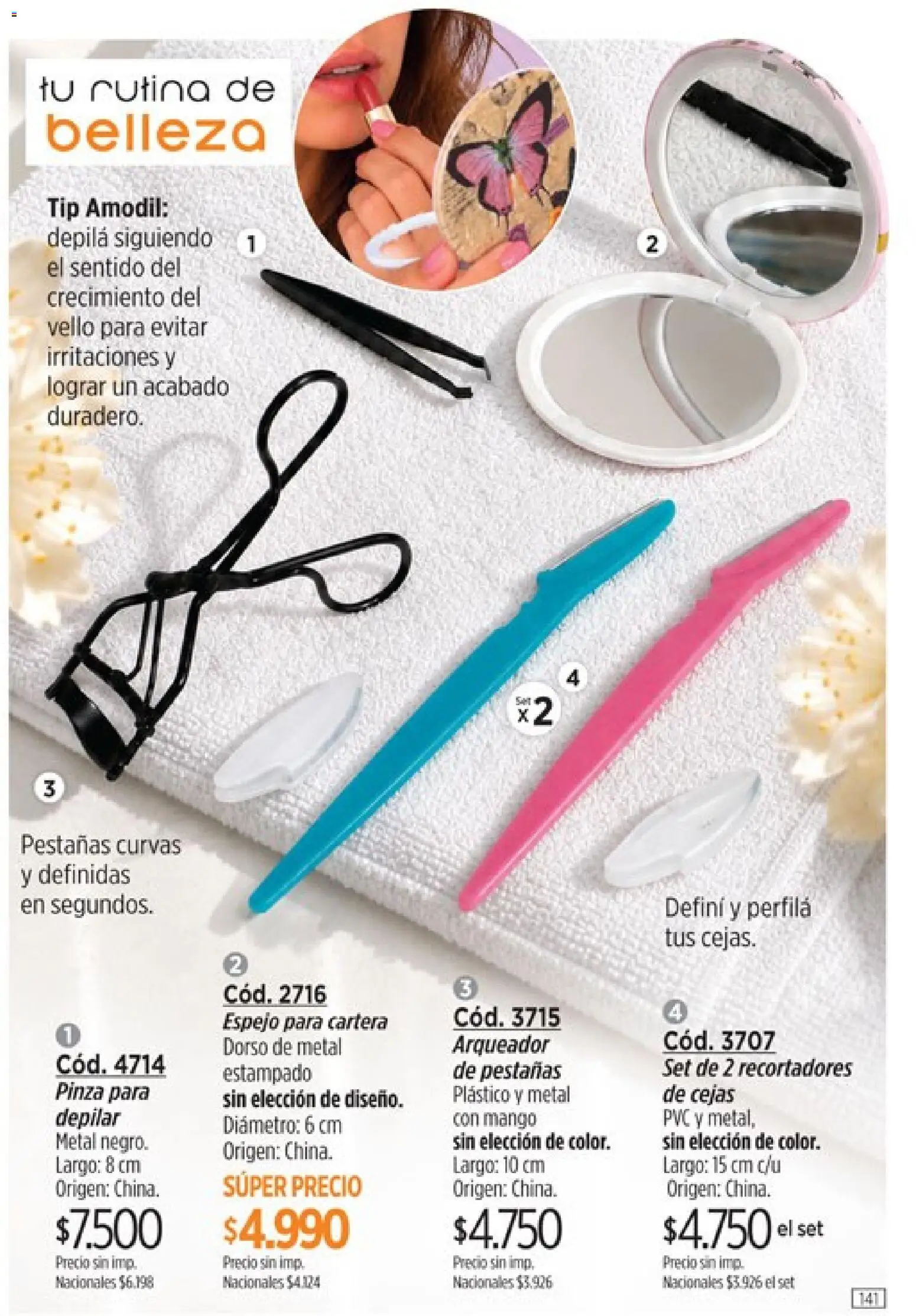 Catálogo Amodil Campaña 16 │ válido desde el 19/09/2026 | Página: 141 | Productos: Cartera, Pinza, Espejo, Mango