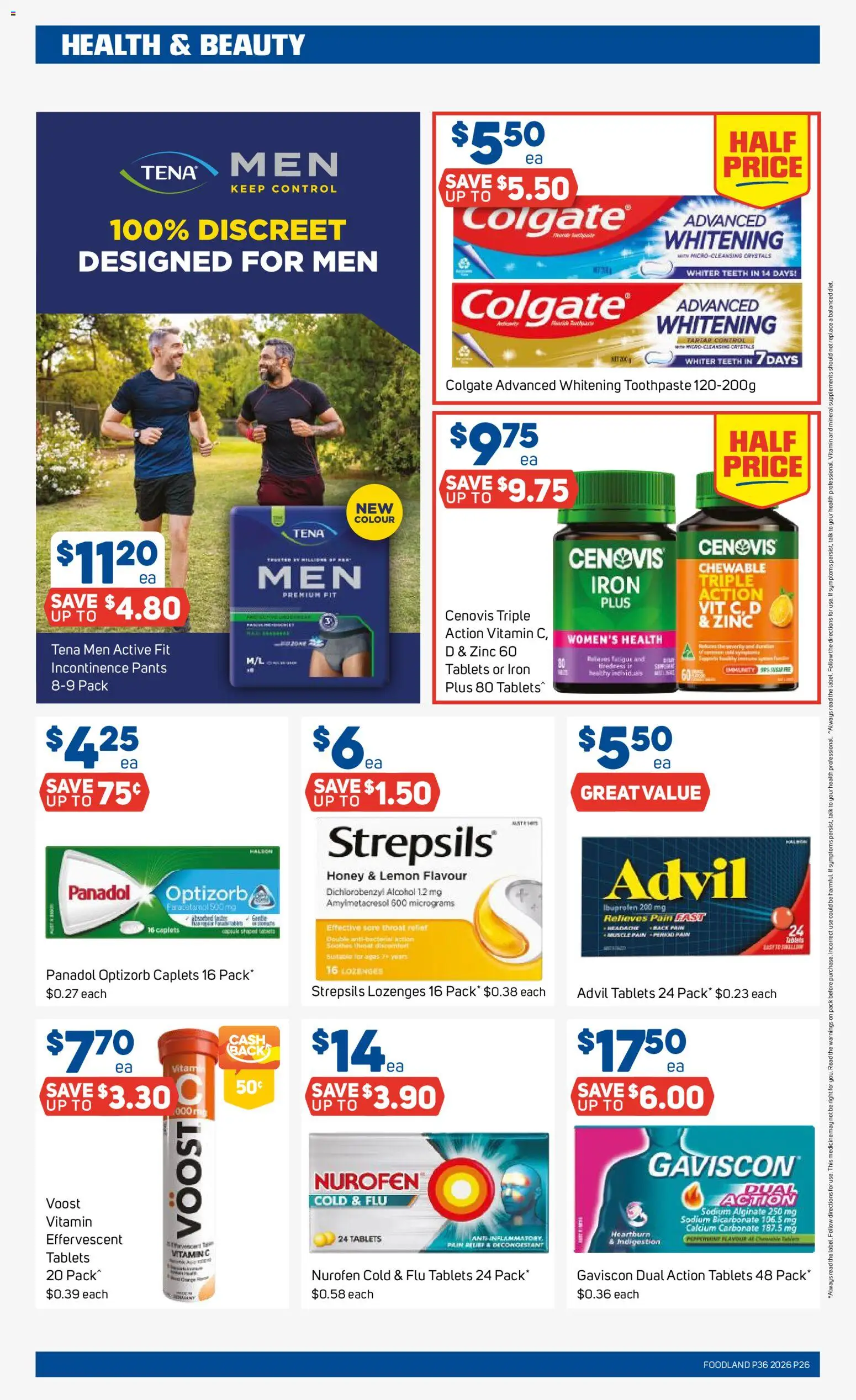 Foodland catalogue - valid from 02/09/2026 | Page: 26 | Products: Lemon, Iron, Vitamin, Zinc