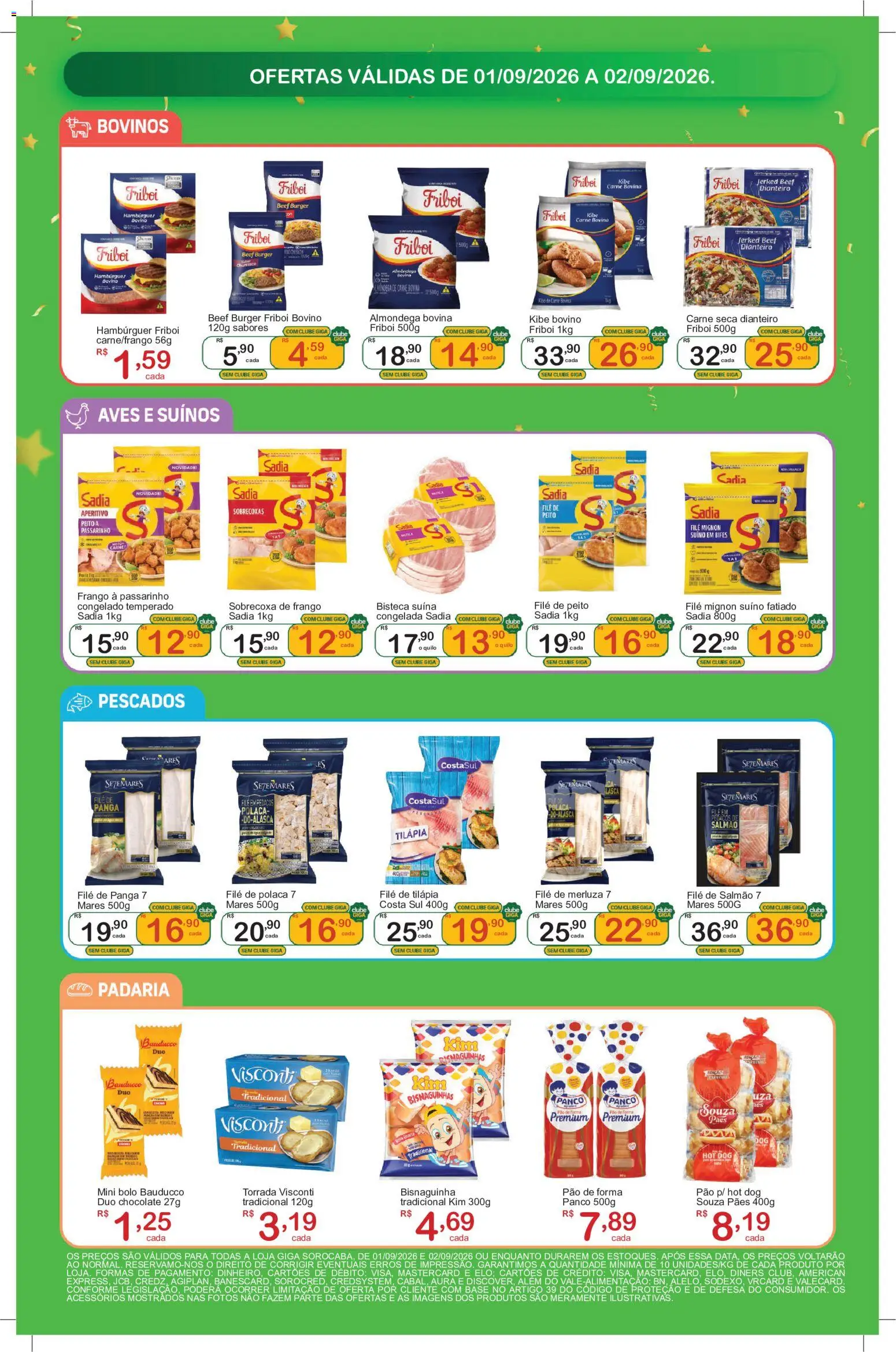 GIGA Atacado Folheto - válido de 01/09/2026 | Página: 2 | Produtos: Carne bovina, Bolo, Frango, Carne seca