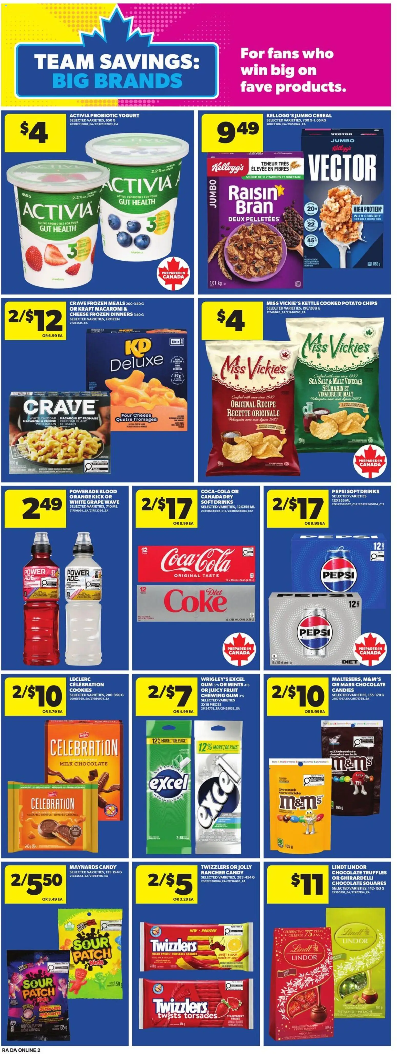 Atlantic Superstore flyer valid from Jul 9, 2026 | Page: 8 | Products: Candies, Cheese, Yogurt, Chocolate