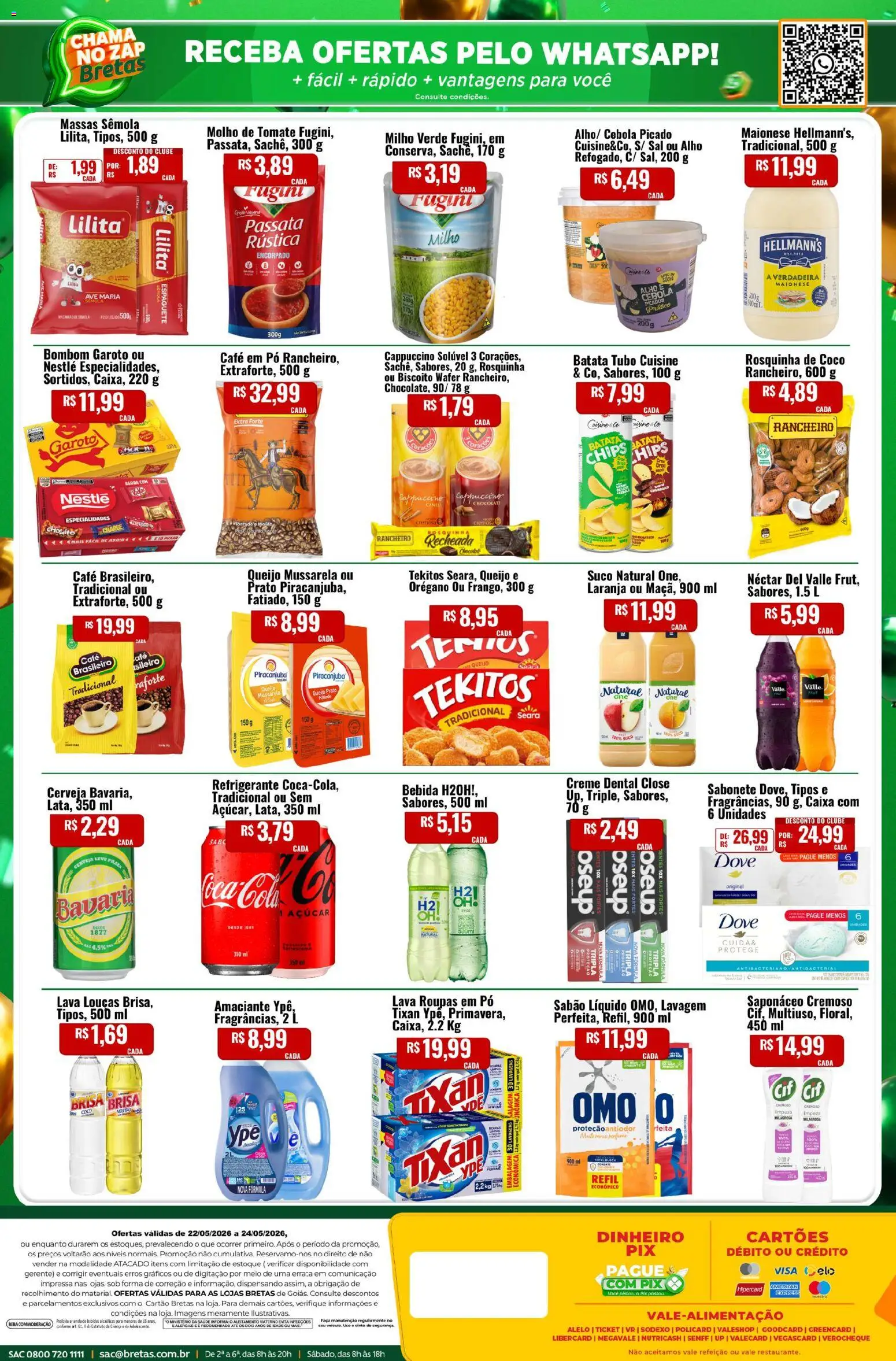 Bretas Folheto - válido de 22.05.2026 | Página: 4 | Produtos: Milho verde, Cerveja, Açúcar, Orégano