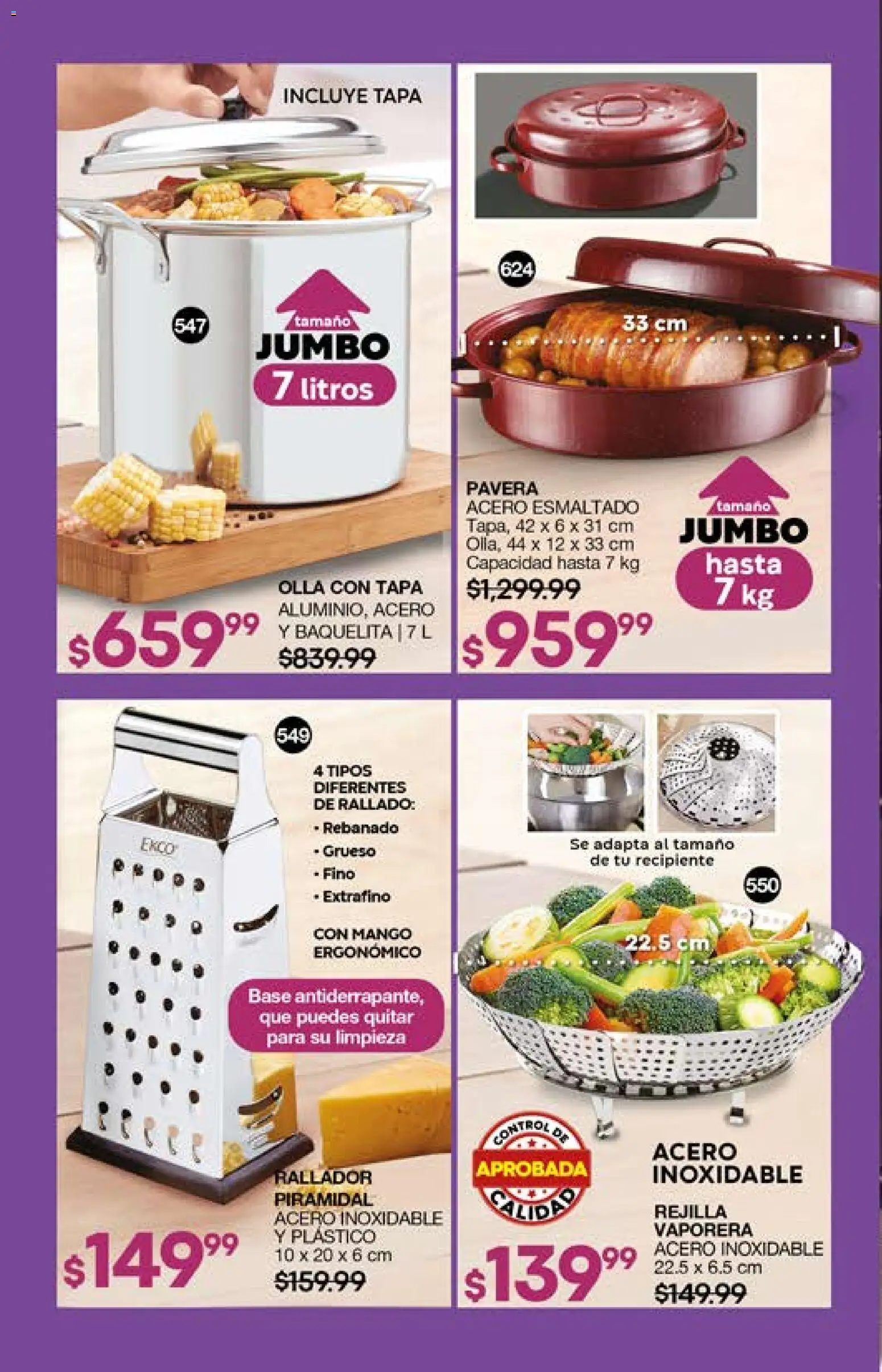 Nuevas ofertas de Fuller válidas en toda la República Mexicana desde el 01.04.2026. ¡Encuentra las mejores ofertas en Fuller campaña 26 2026! | Página: 194 | Productos: Mango, Vaporera, Rejilla, Olla