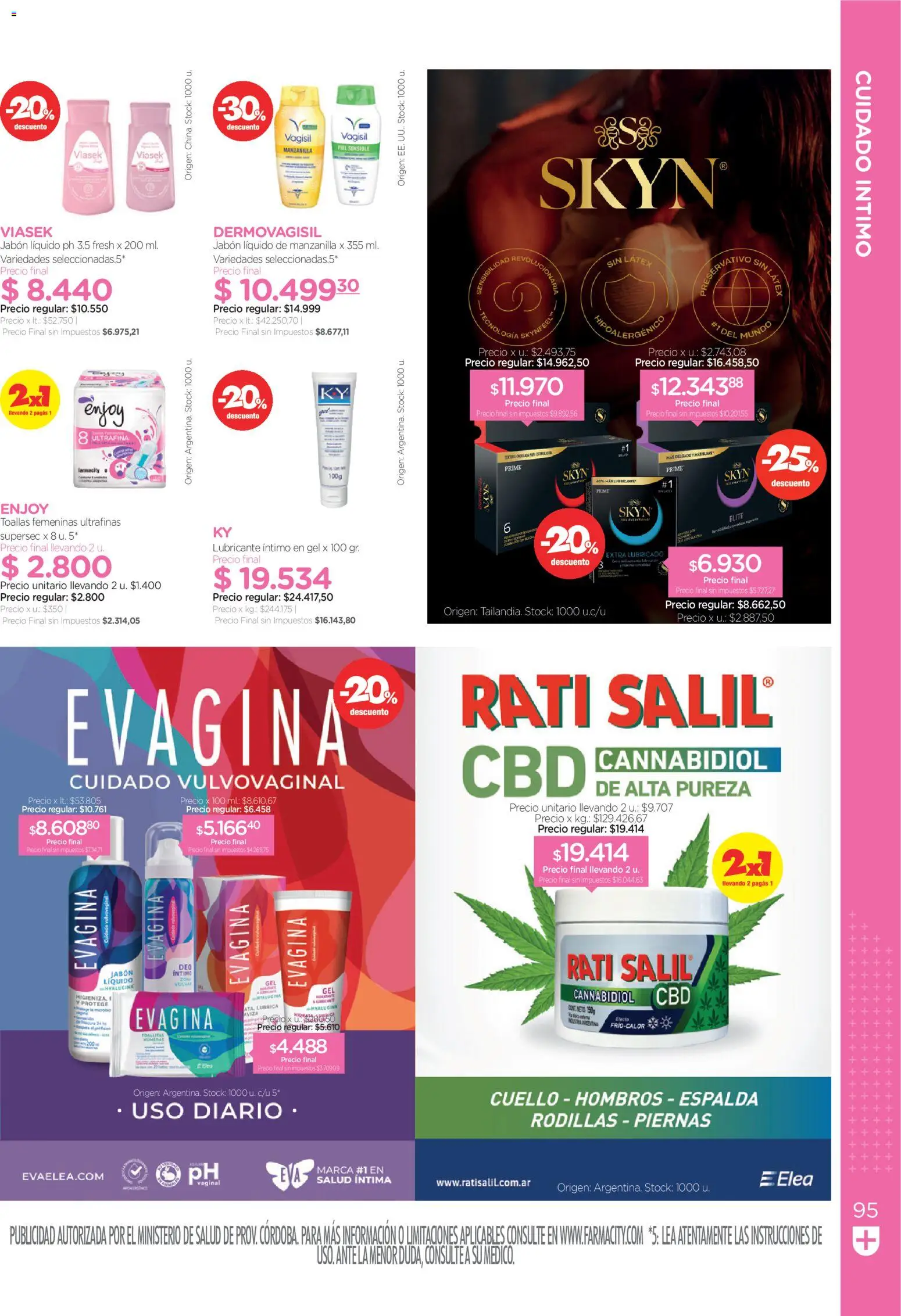 Farmacity catálogo │ válido desde el 30.04.2026 | Página: 95 | Productos: Toallas, Jabón líquido, Jabón