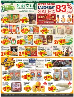 Preview of Btrust Supermarket weekly flyer - Richmond Hill from shop Btrust Supermarket valid from Sep 4, 2026