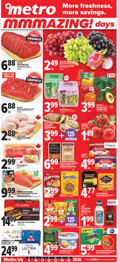 Preview of Metro weekly flyer - Alma from shop Metro valid from Jul 9, 2026