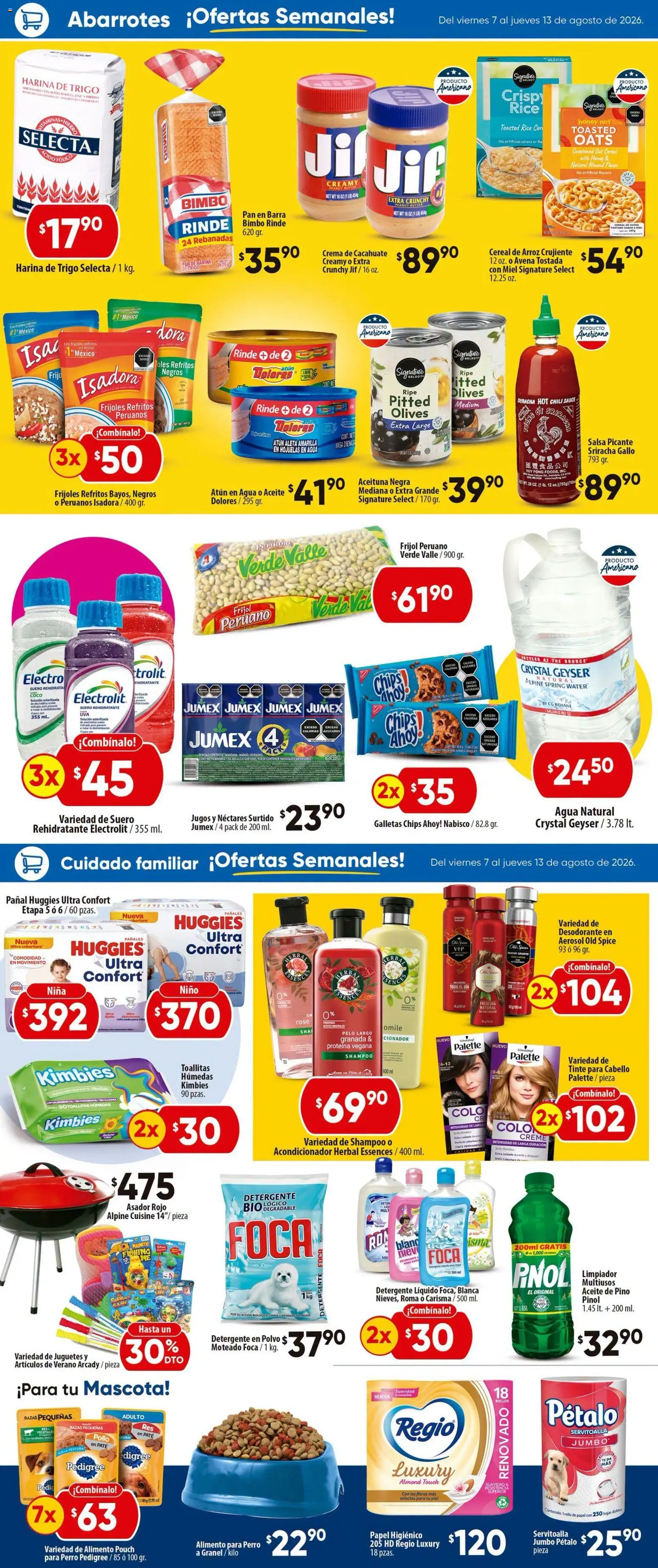Nuevas ofertas de Calimax válidas en toda la República Mexicana desde el 07/08/2026. ¡Encuentra las mejores ofertas en Calimax folleto Mexicali y SLRC! | Página: 2 | Productos: Pollo, Aceite, Miel, Asador