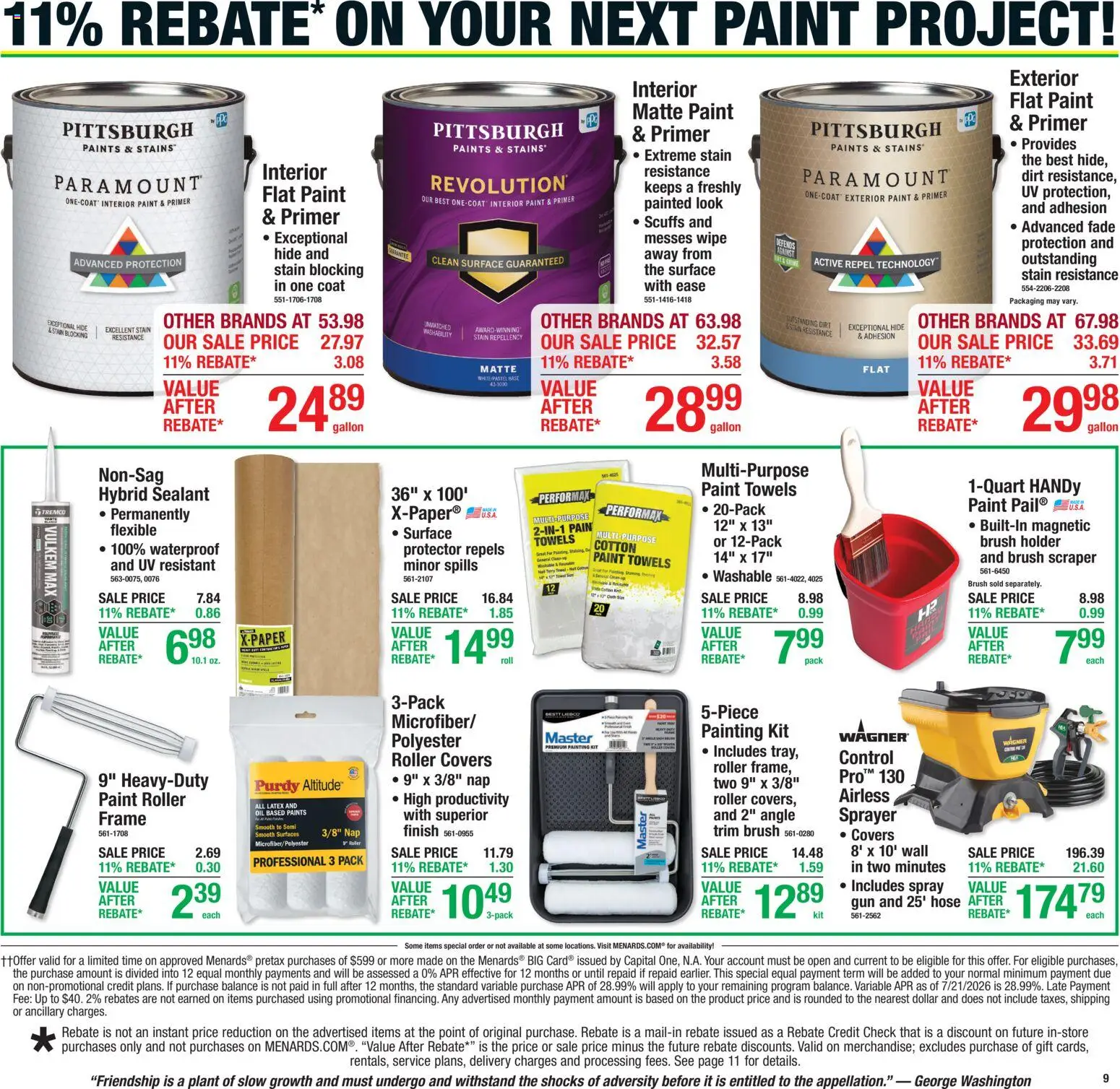 Menards Weekly Ad - valid from 08/20/2026 | Page: 18 | Products: Sealant, Trim, Brush, Coat