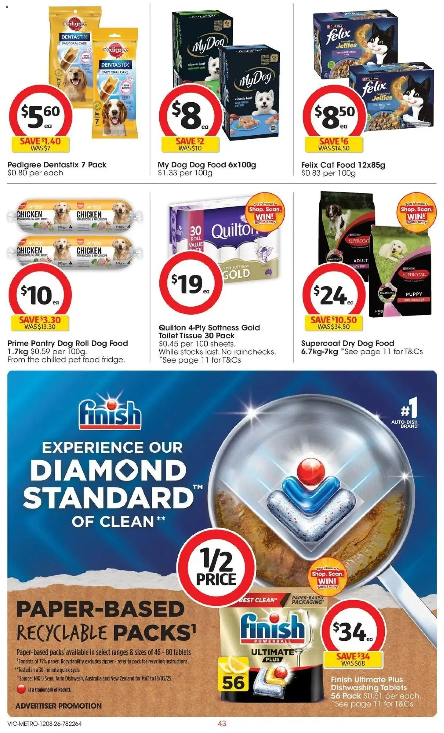 Coles catalogue - valid from 12/08/2026 | Page: 43 | Products: Food, Diamond, Fish, Toilet paper