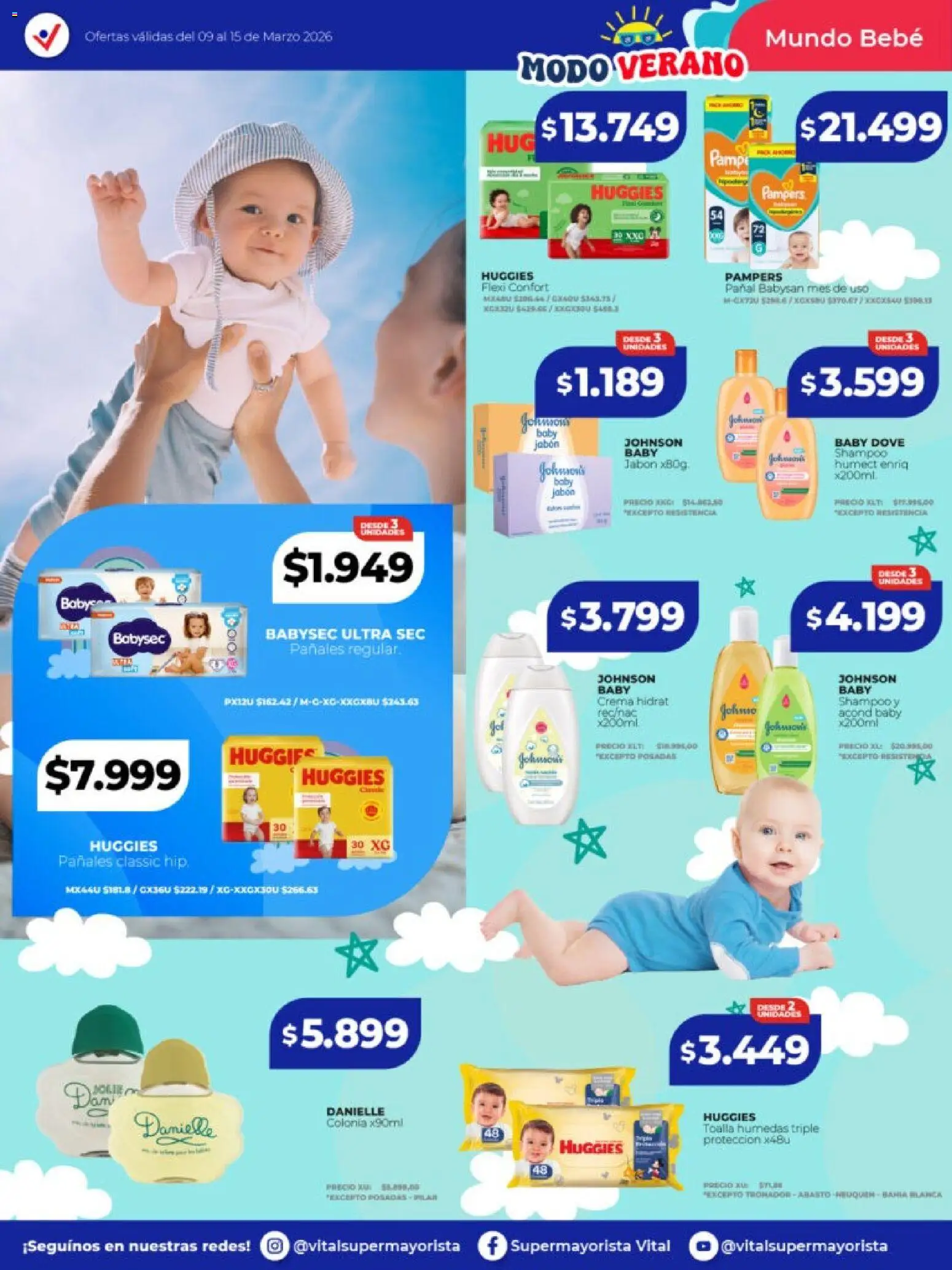 Vital ofertas │ válido desde el 09.03.2026 | Página: 5 | Productos: Toalla, Shampoo, Jabón, Pañales